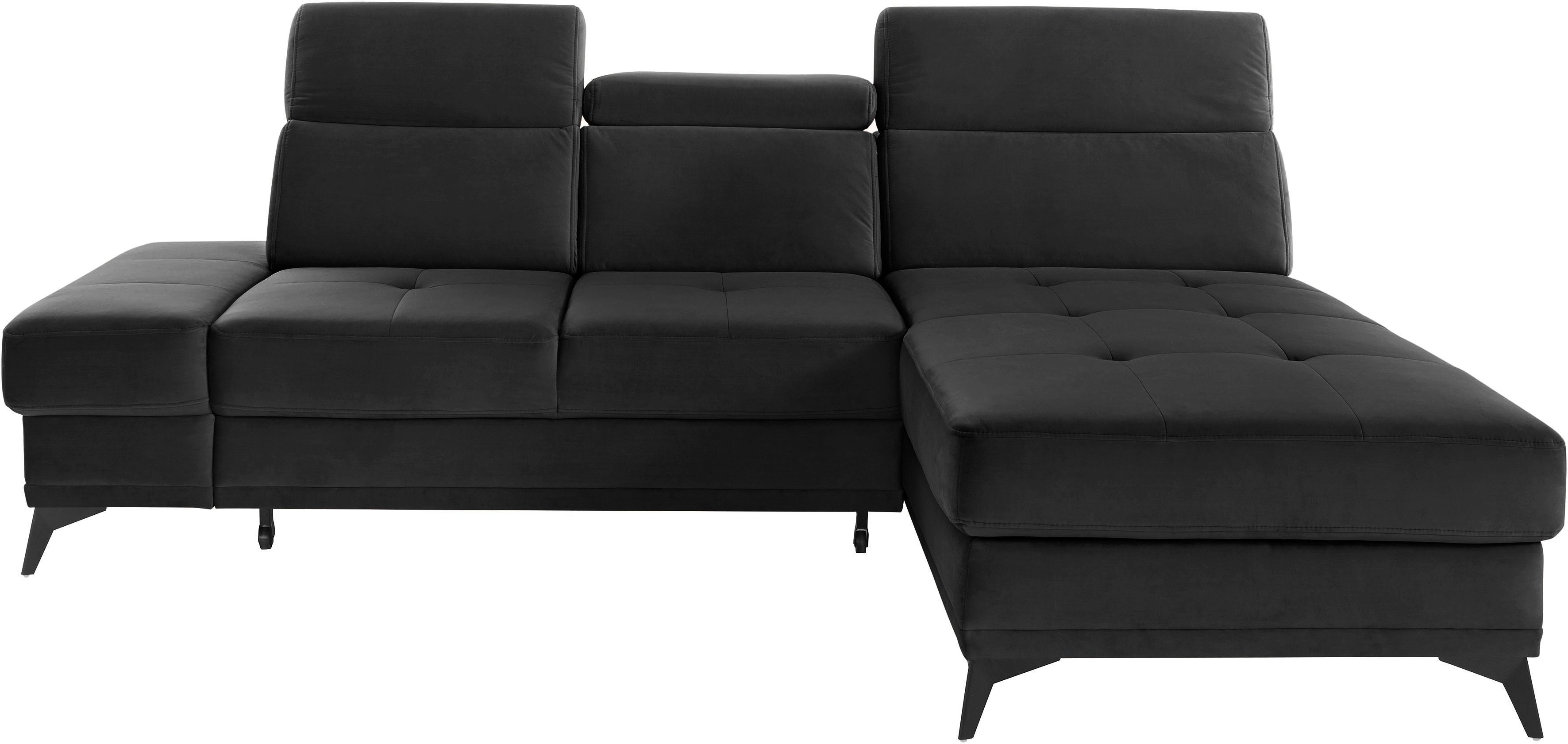 INOSIGN Ecksofa Cardiz L-Form, inkl.Kopfteilverstellung und günstig online kaufen