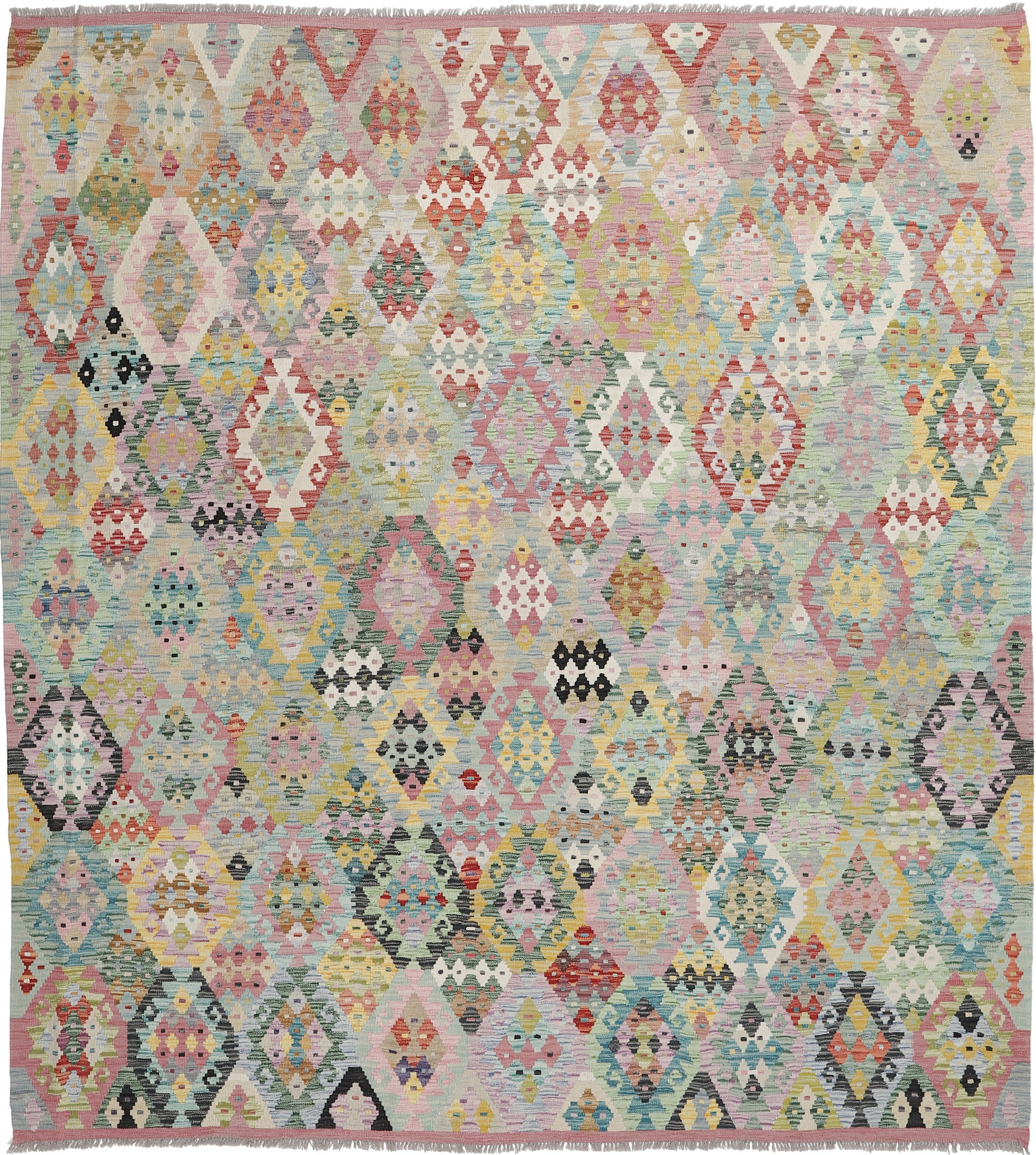 Carpet Avenue Teppich Kelim Afghan Royal 294x268, Rechteck, Höhe: 4 mm