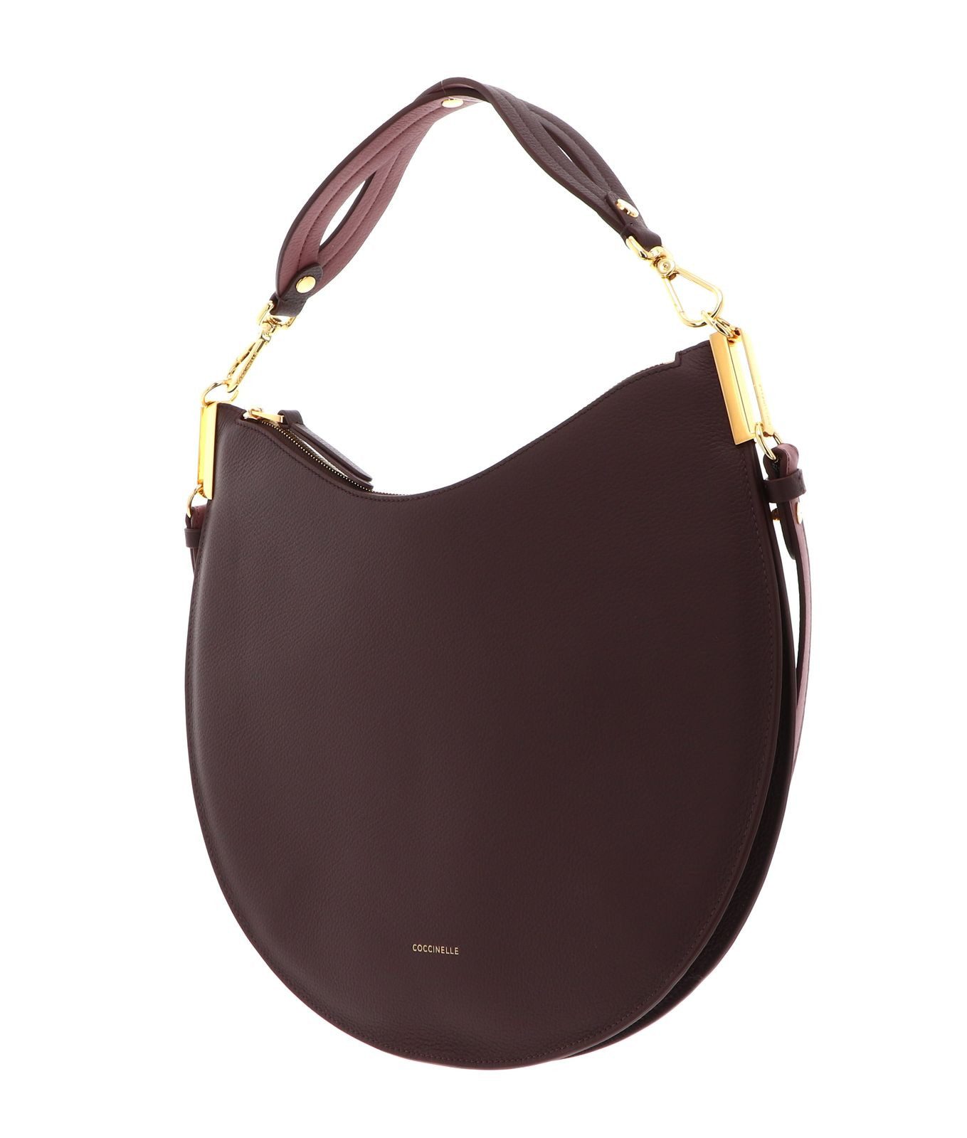 COCCINELLE Schultertasche Handbag Double Grainy Leather, aus echtem Rindsleder