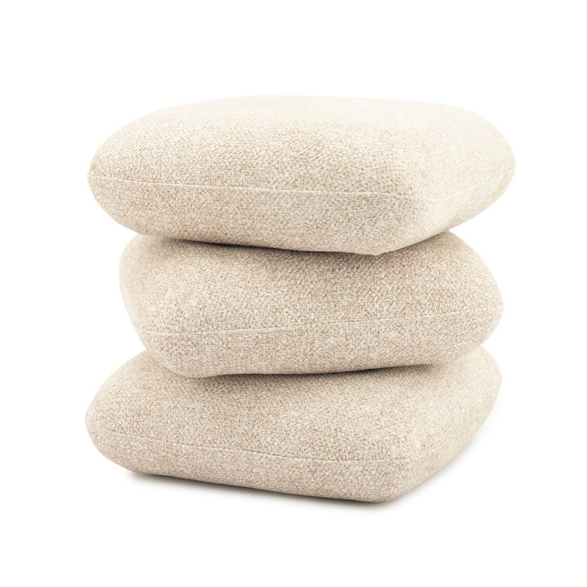 LEVEN Lifestyle Sitzhocker Hocker Kissen-Komposition moderner Pouf Sitzkissen