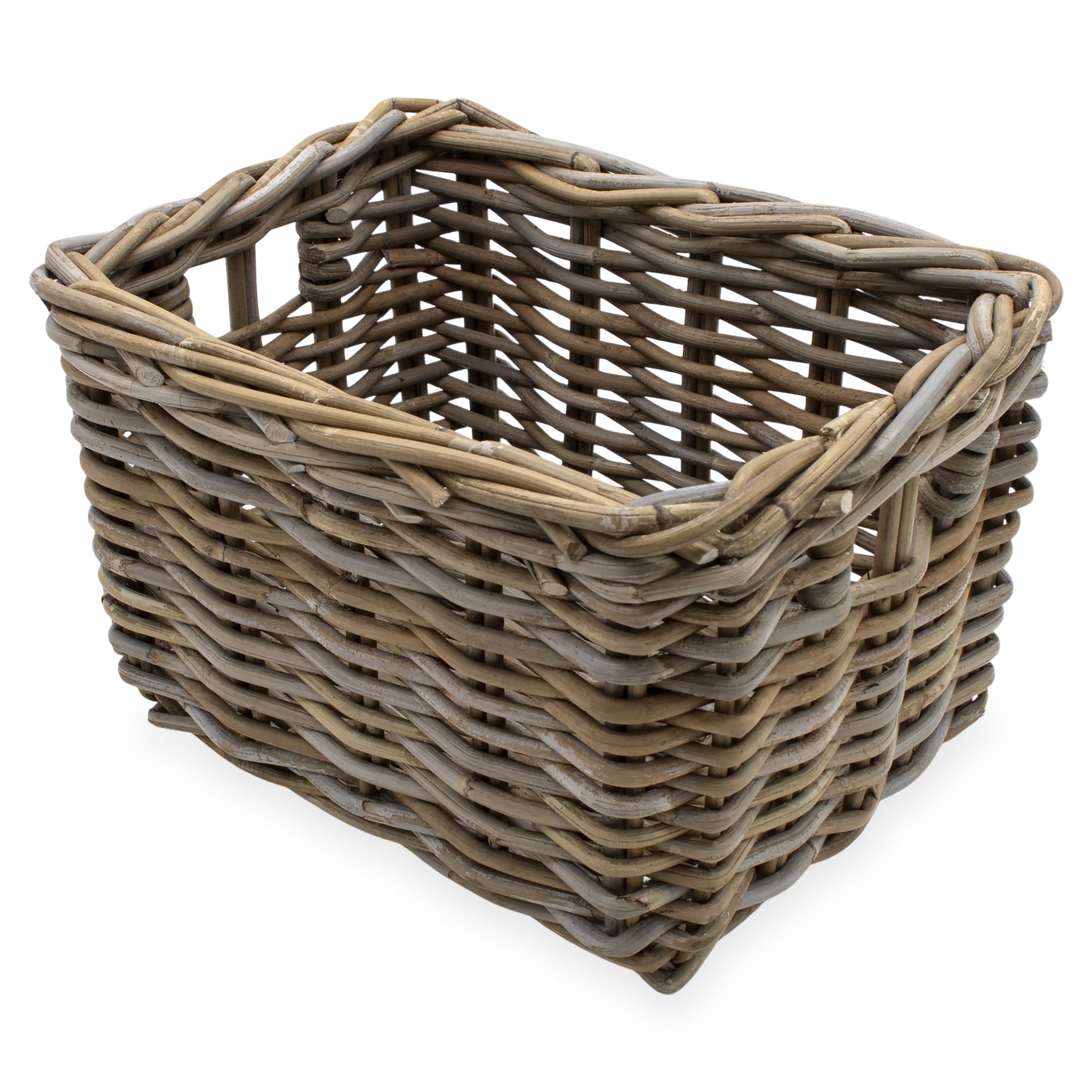 Spetebo Aufbewahrungskorb Rattan Aufbewahrungkorb rechteckig shabby günstig online kaufen