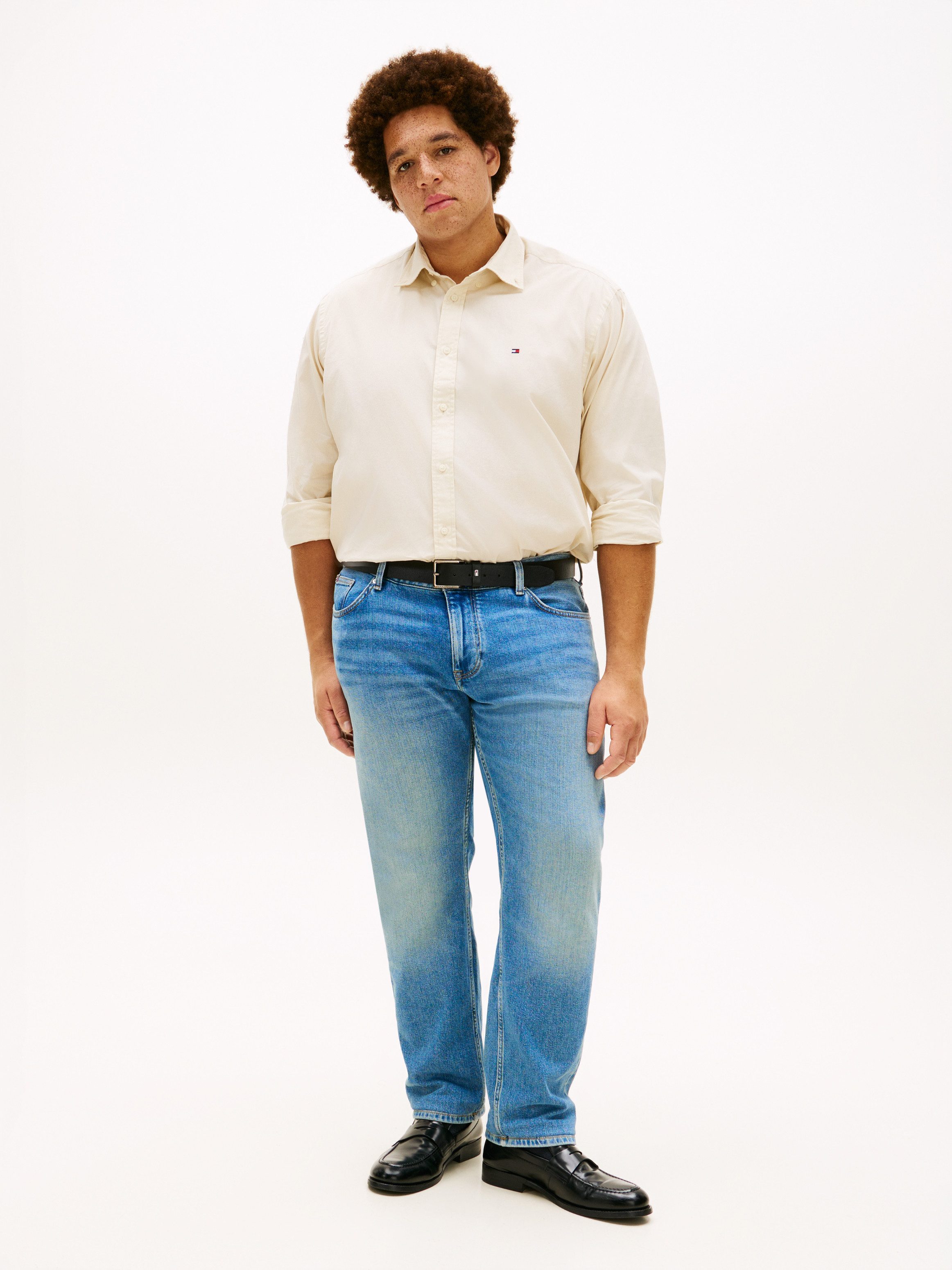 Tommy Hilfiger Big & Tall Langarmhemd BT-FLEX POPLIN SOLID Große Größen, regular fit