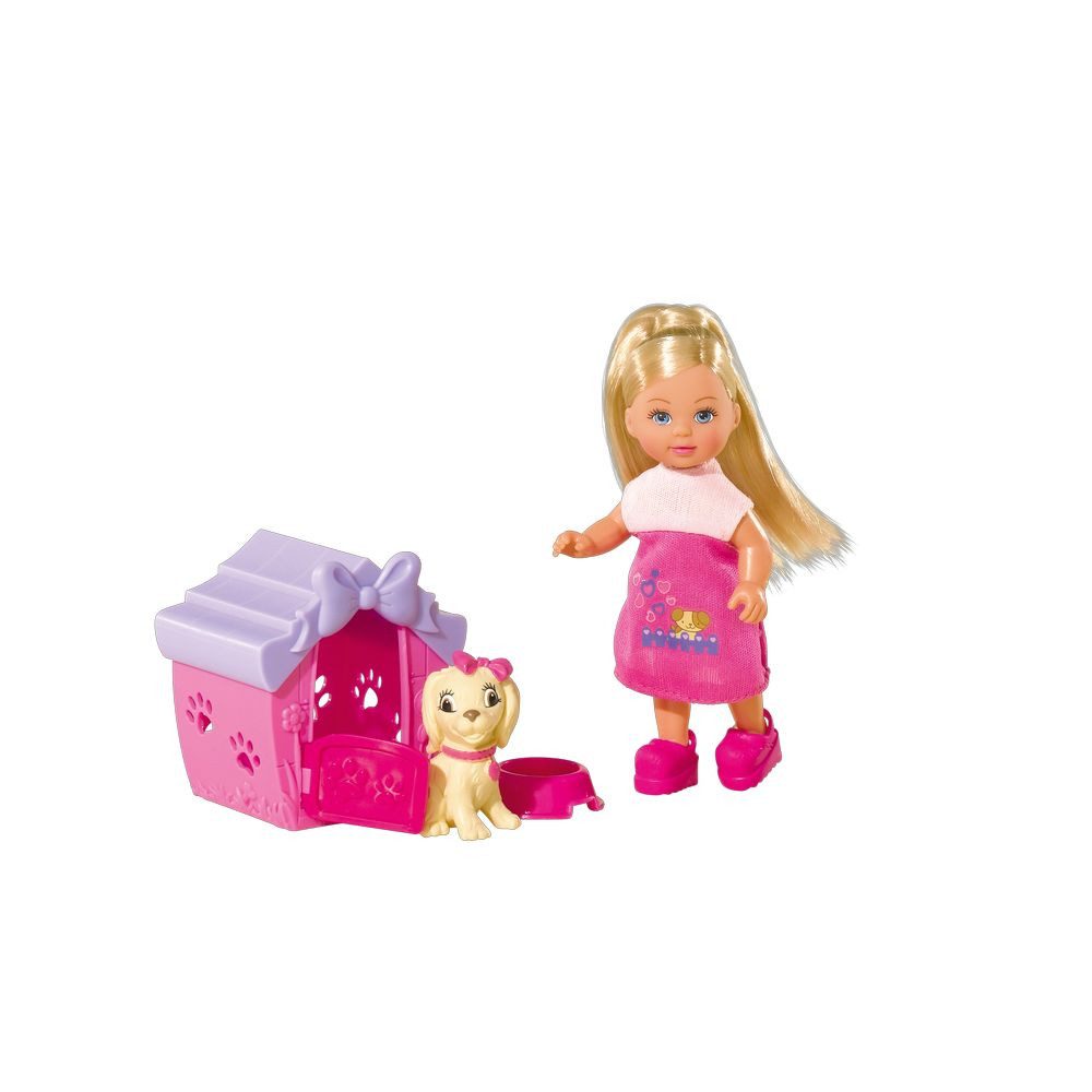 Simba Dickie Anziehpuppe Puppe Evi LOVE Dog House mit Hund und Häuschen