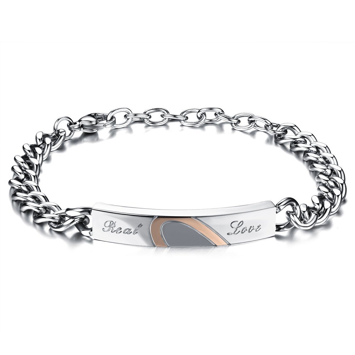 Kim Johanson Armband Set Real Love (Set, 2-tlg), Pärchen Schmuck mit Herz günstig online kaufen