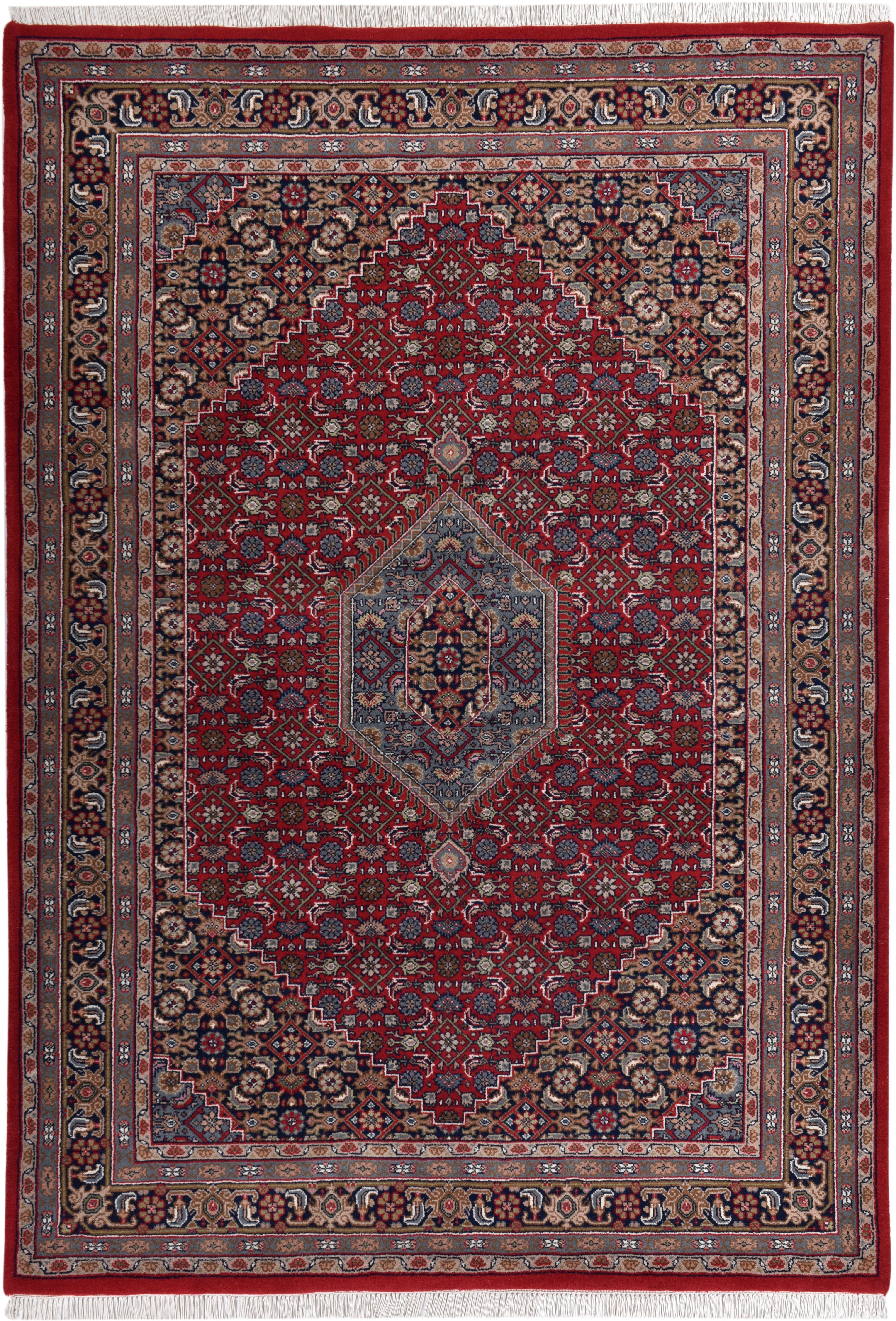 OTTO home Orientteppich BB Oriental, handgeknüpft, rechteckig, Höhe: 12 mm, reine Wolle, orientalisches Design, mit Fransen, Wohnzimmer