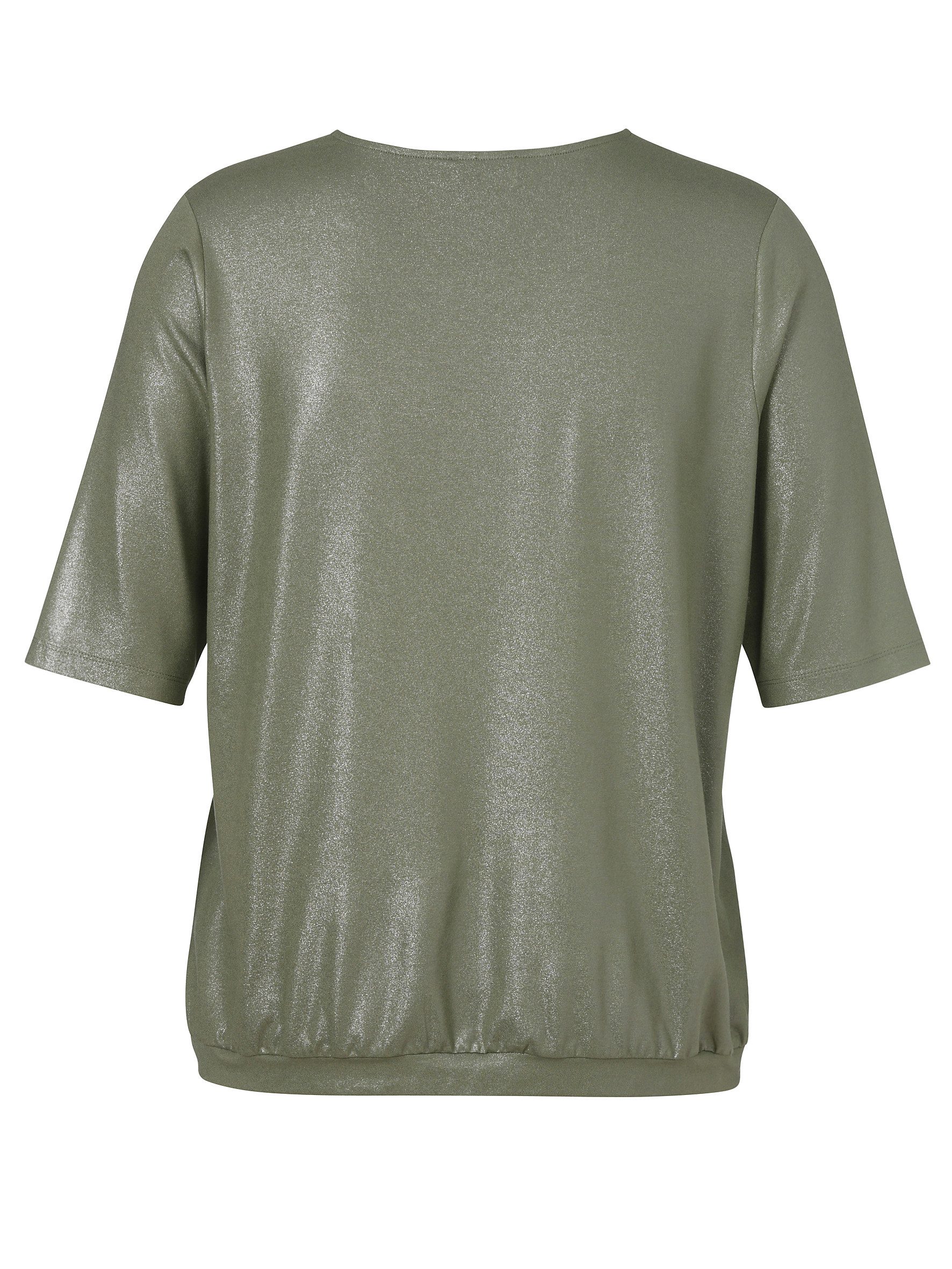 VIA APPIA DUE Shirtbluse T-Shirt V-Ausschnitt 1/2 Arm Druck günstig online kaufen