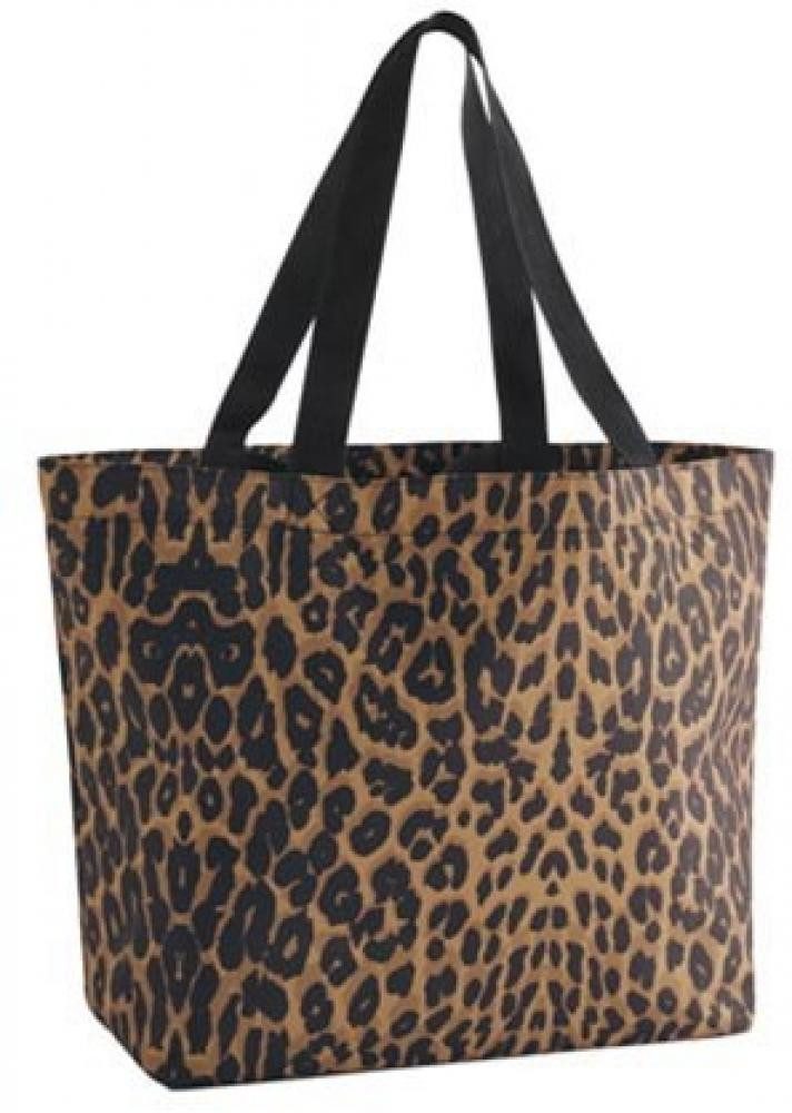 BagBase Einkaufsshopper Leopard Print Stofftasche - Carryall