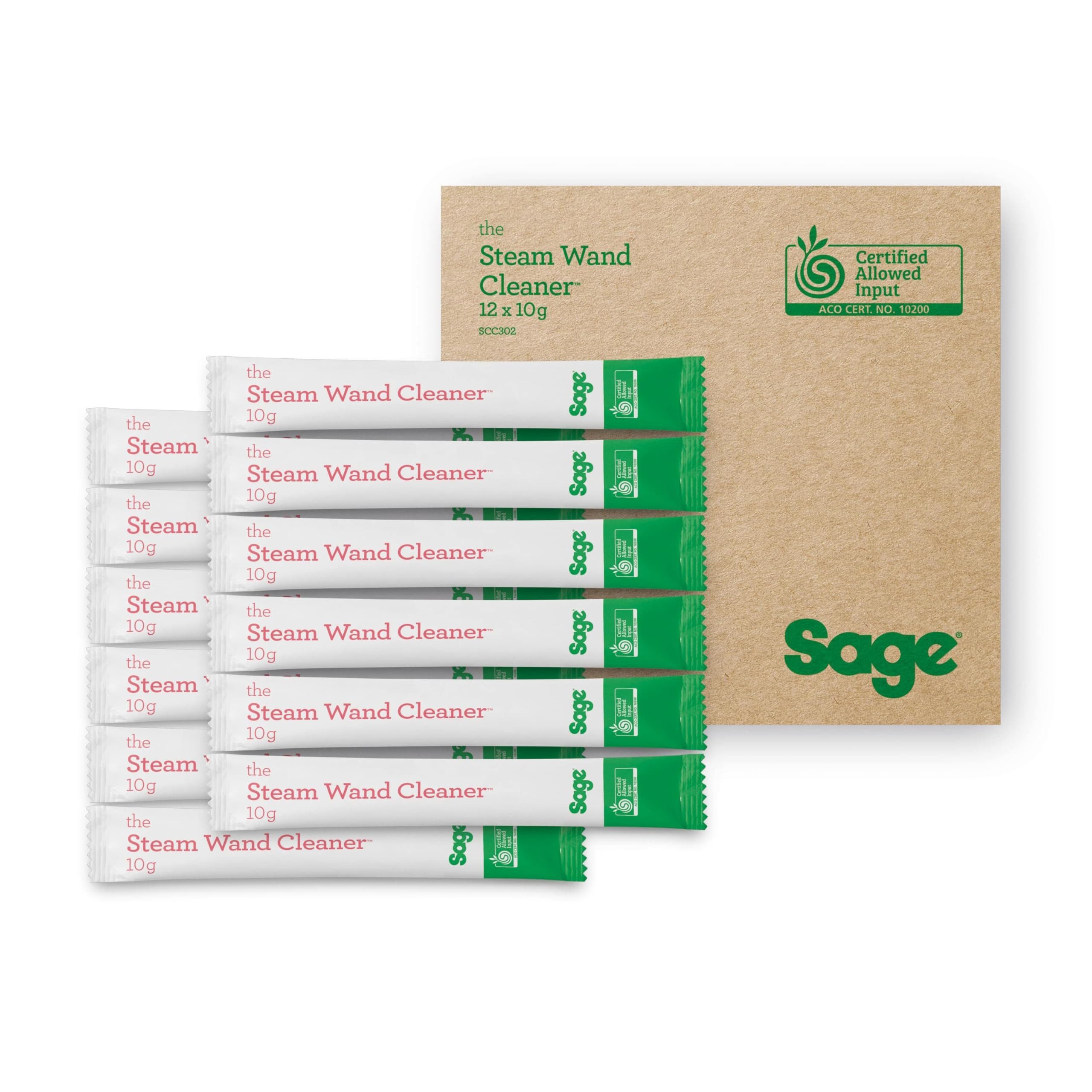 Sage Sage Dampfstabreiniger für Milchaufschäumer Pulverbeutel Reinigungstabletten (12-St)