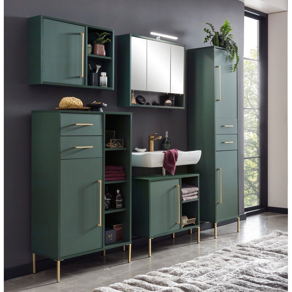 Lomadox BadmöbelSet KELLA80, (SparSet, 5St), Badmöbel Set inkl