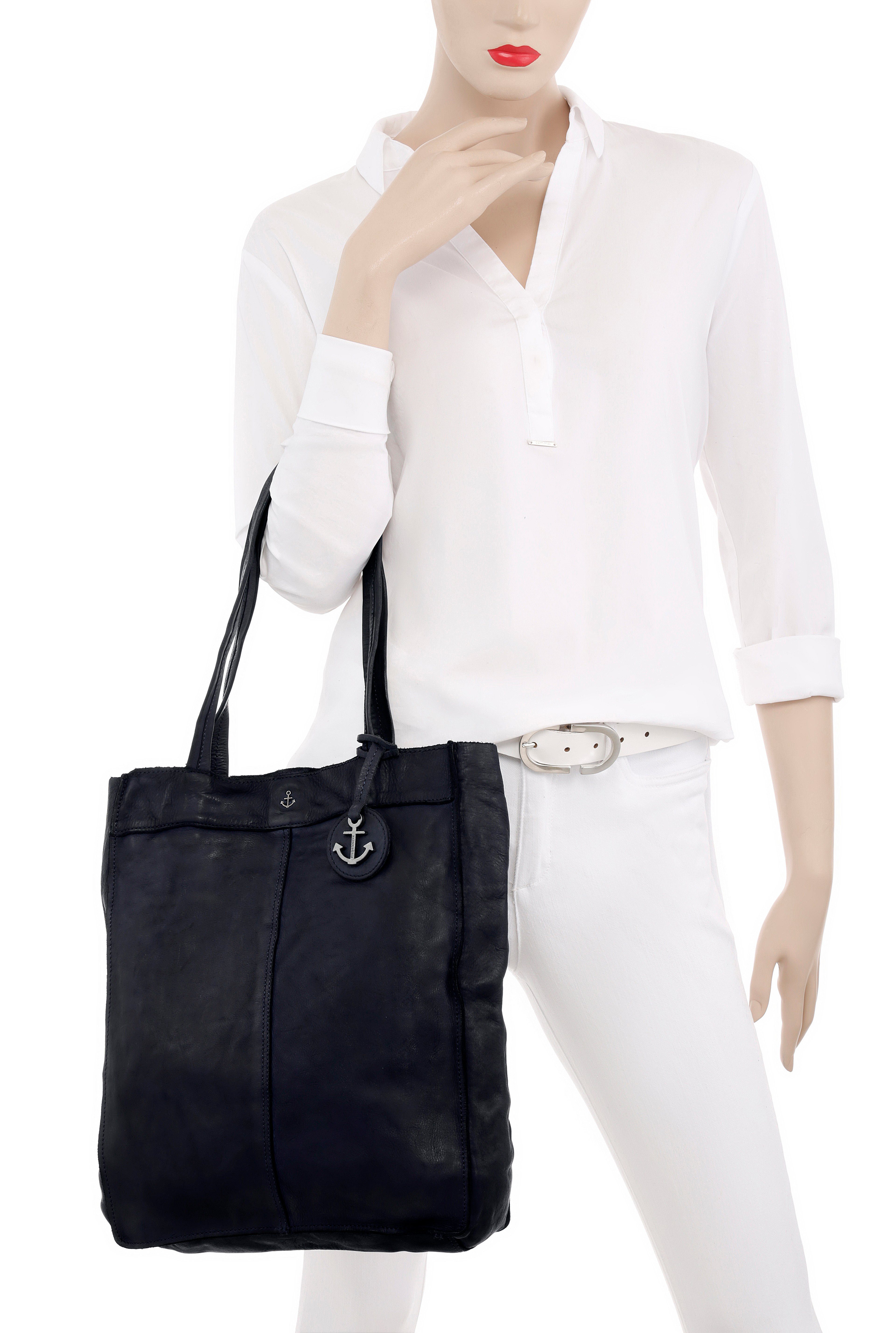 HARBOUR 2nd Shopper Elbe 1, Damen Schultertasche, Umhängetasche mit Schmuckanhänger