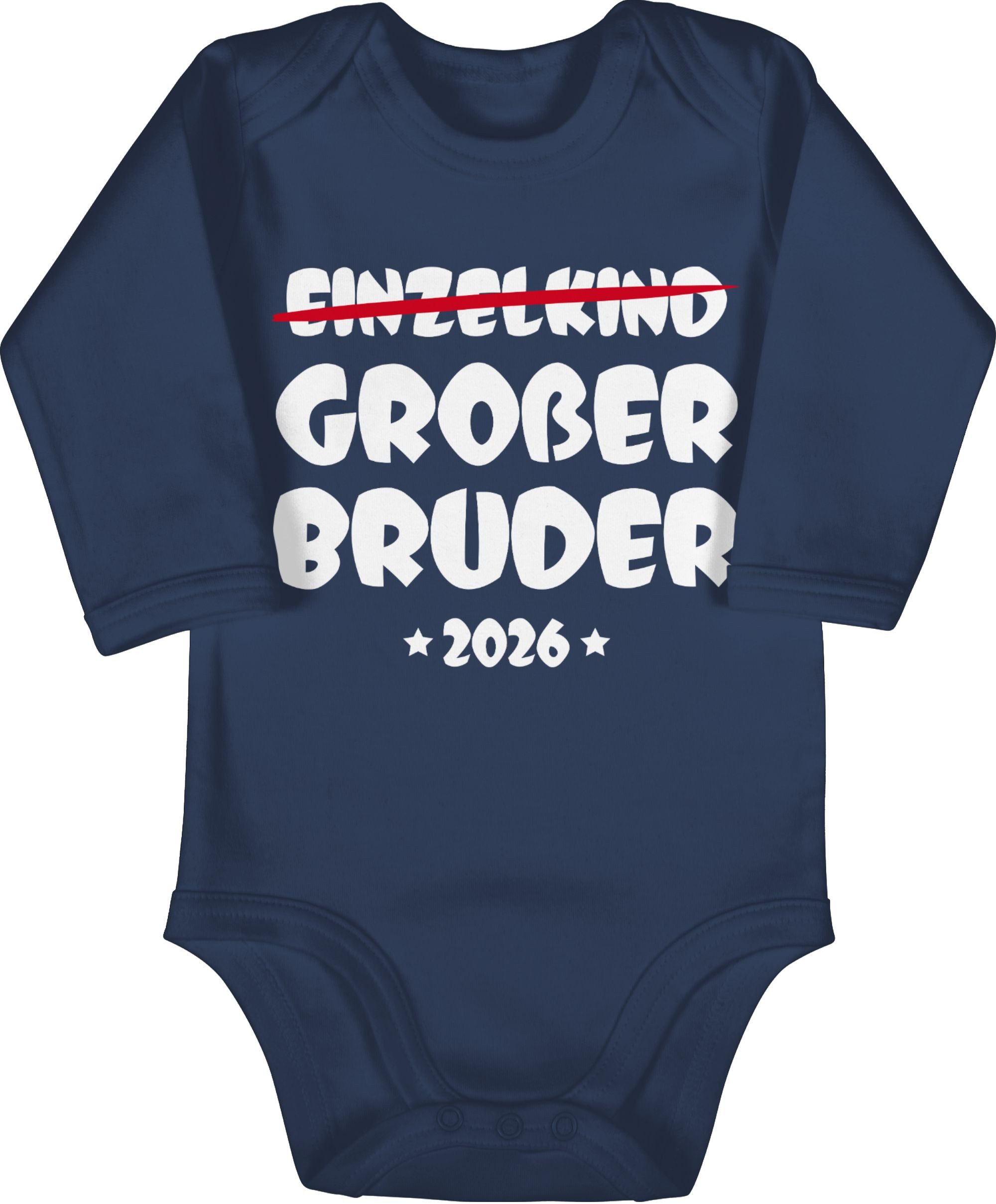 Shirtbody Einzelkind Großer Bruder 2026