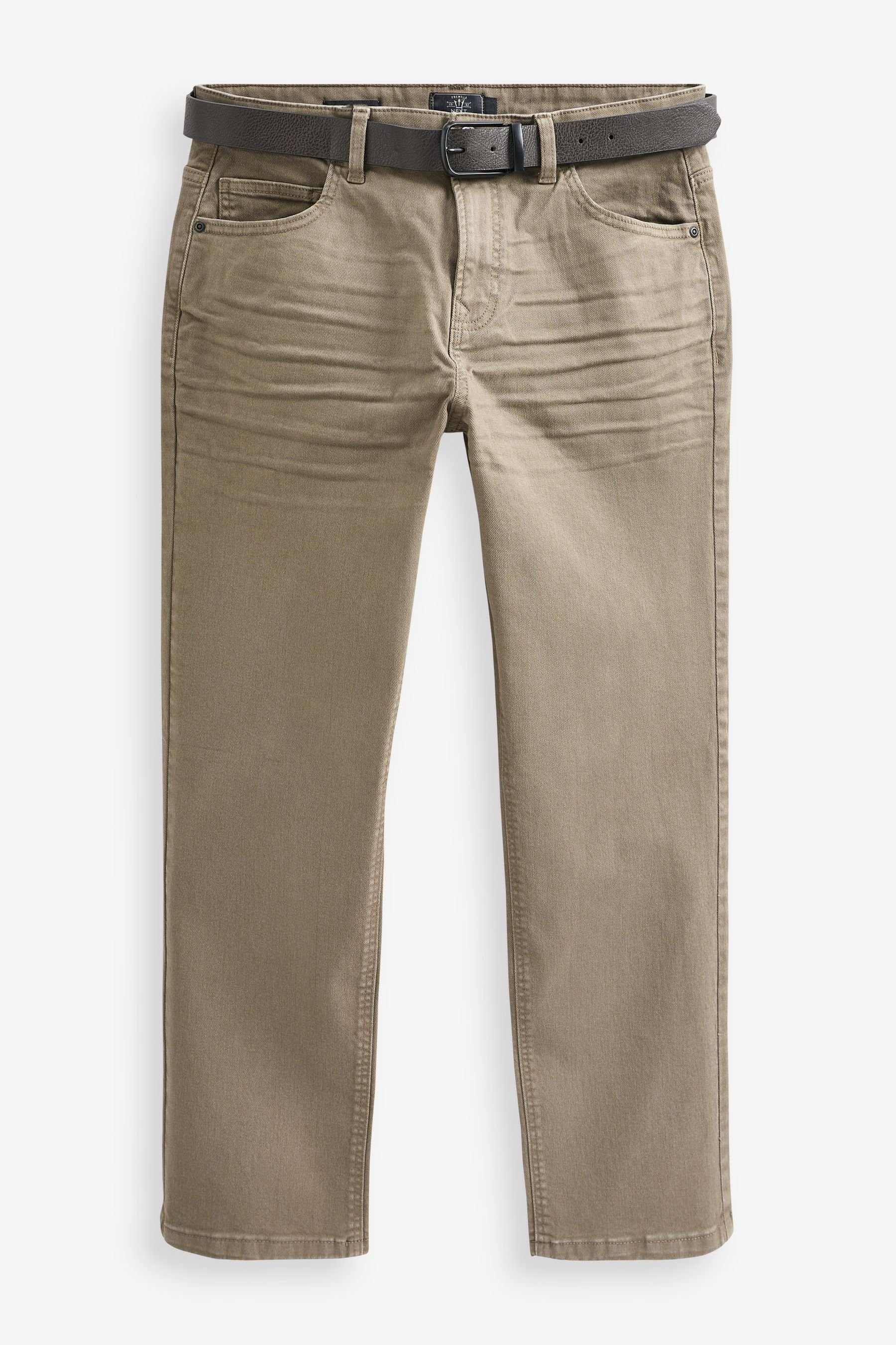 Next Straight-Jeans (2-tlg) Tan Brown