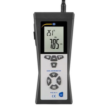 PCE Instruments Anemometer PCE-VA 11 Durchflussmessgerät Luft- und Infrarottemperatur Wetterstation
