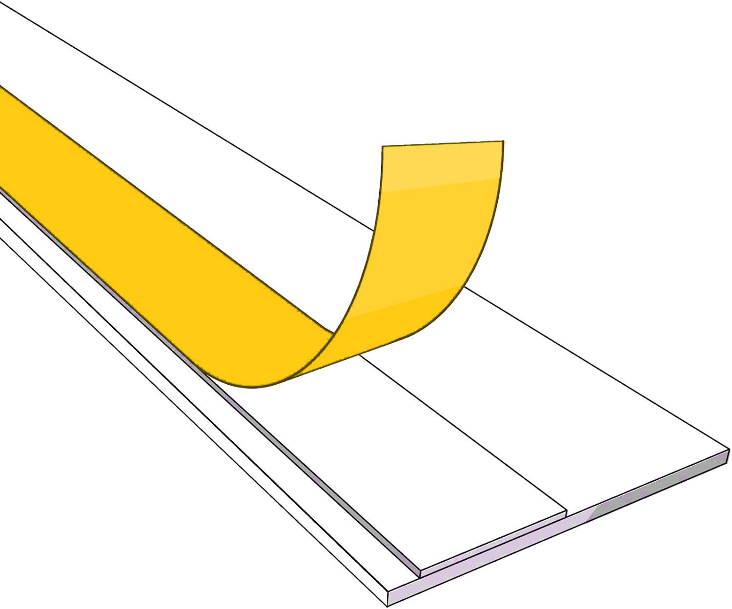 Nobily Fensterleiste PVC-Flachleiste, 60mm ohne Lippe,selbstklebend,Zierlei günstig online kaufen