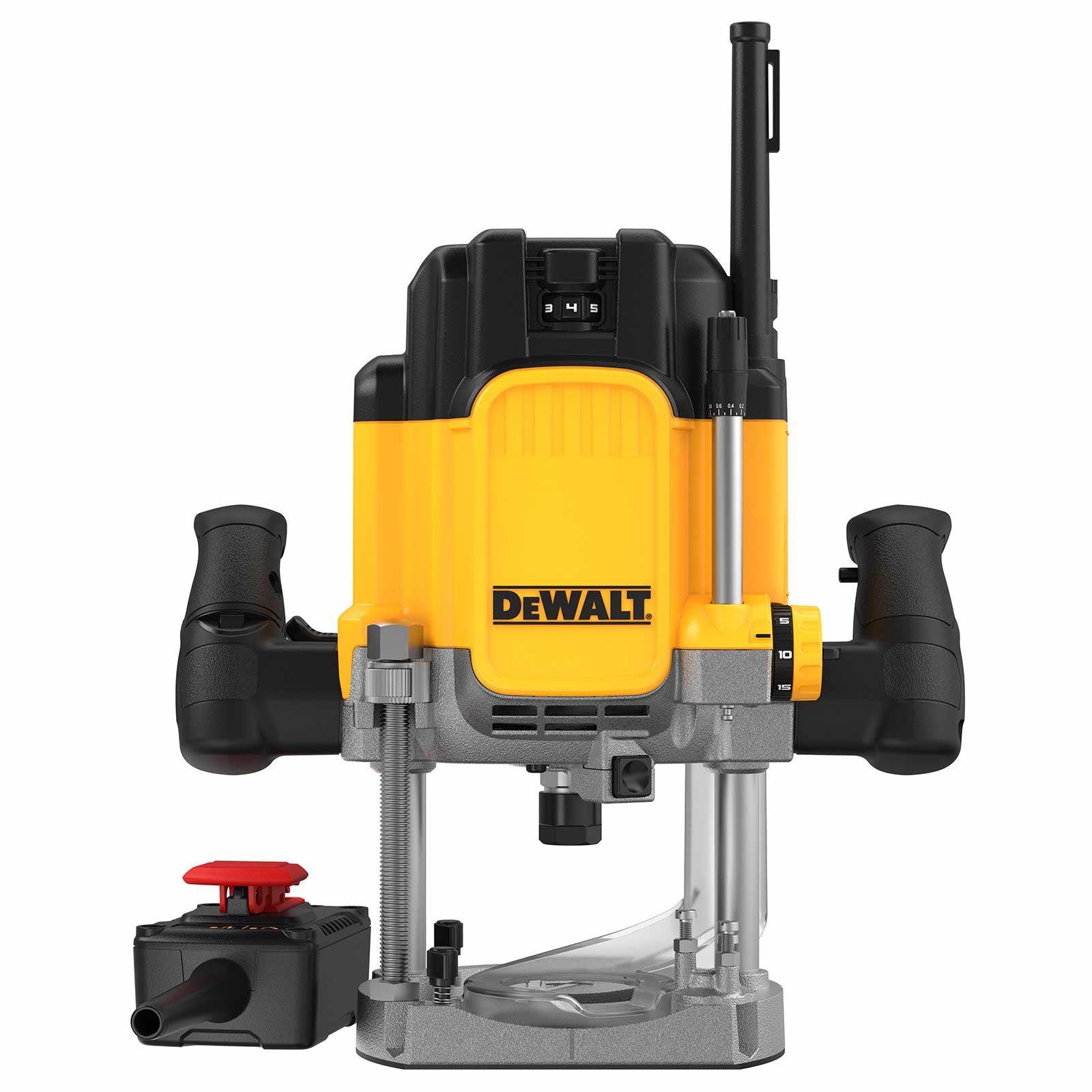 DeWalt Mauernutfräse Elektro-Oberfräse DWE627KT-QS 2300W, Fräsmaschine, Kantenfräse, (Set), Inkl. Zusatz-Schalter, Parallelanschlag, Absaugadapter, T STAK-Box uvm