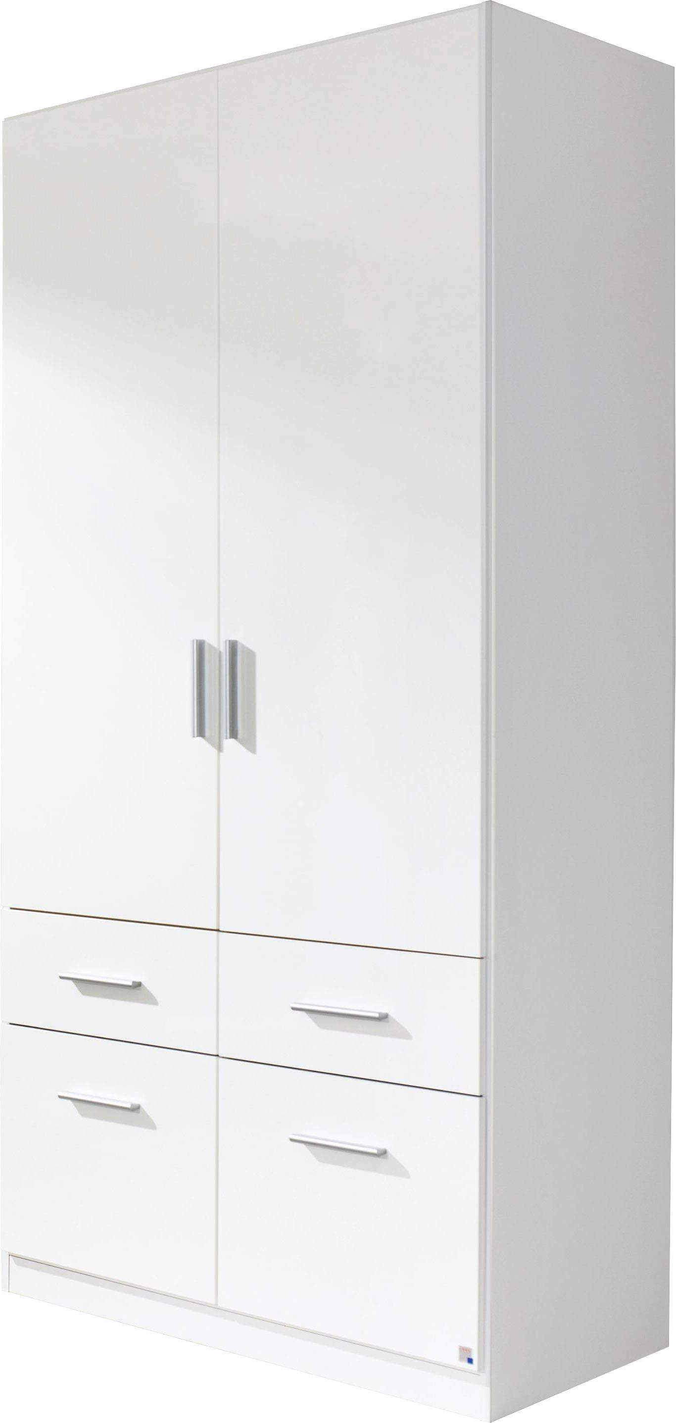 rauch Drehtürenschrank Kleiderschrank Schrank Garderobe Schlafzimmerschrank CELLE in 4 Breiten und 2 Höhen, optional mit Schubkästen MADE IN GERMANY