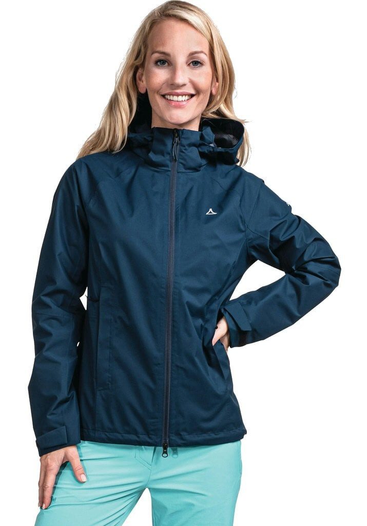 Schöffel Regenjacke Easy XT (leicht, wasserdicht, winddicht) dunkelblau Damen