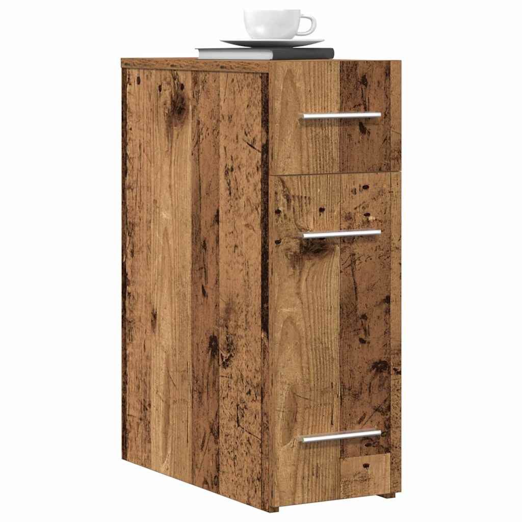 vidaXL Apothekerschrank Apothekerschrank 20 x 45,5 x 60 cm Holzwerkstoff Altholz (1-St)