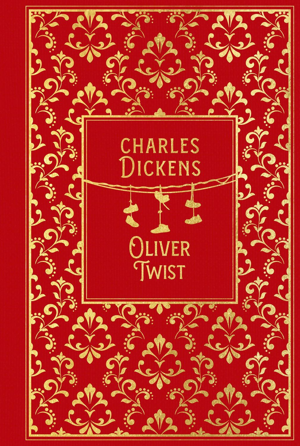 Oliver Twist / Charles Dickens, Leinen mit Goldprägung