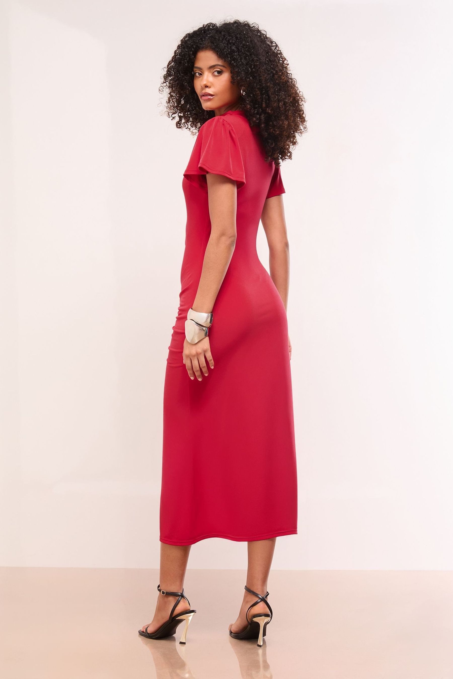 LIPSY Midikleid Lipsy hochgeschlossenes Jersey-Midikleid, Petite (1-tlg) günstig online kaufen