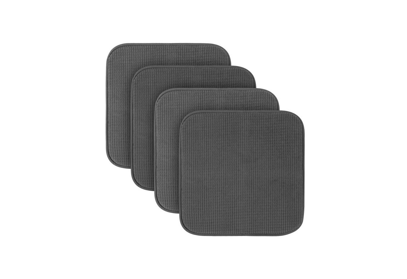 Bestlivings Stuhlkissen Struktur 38x38 cm, verschiedene Farben & Sets, Anti-Rutsch-Rückseite, angenehme Polsterung, für Indoor/Outdoor
