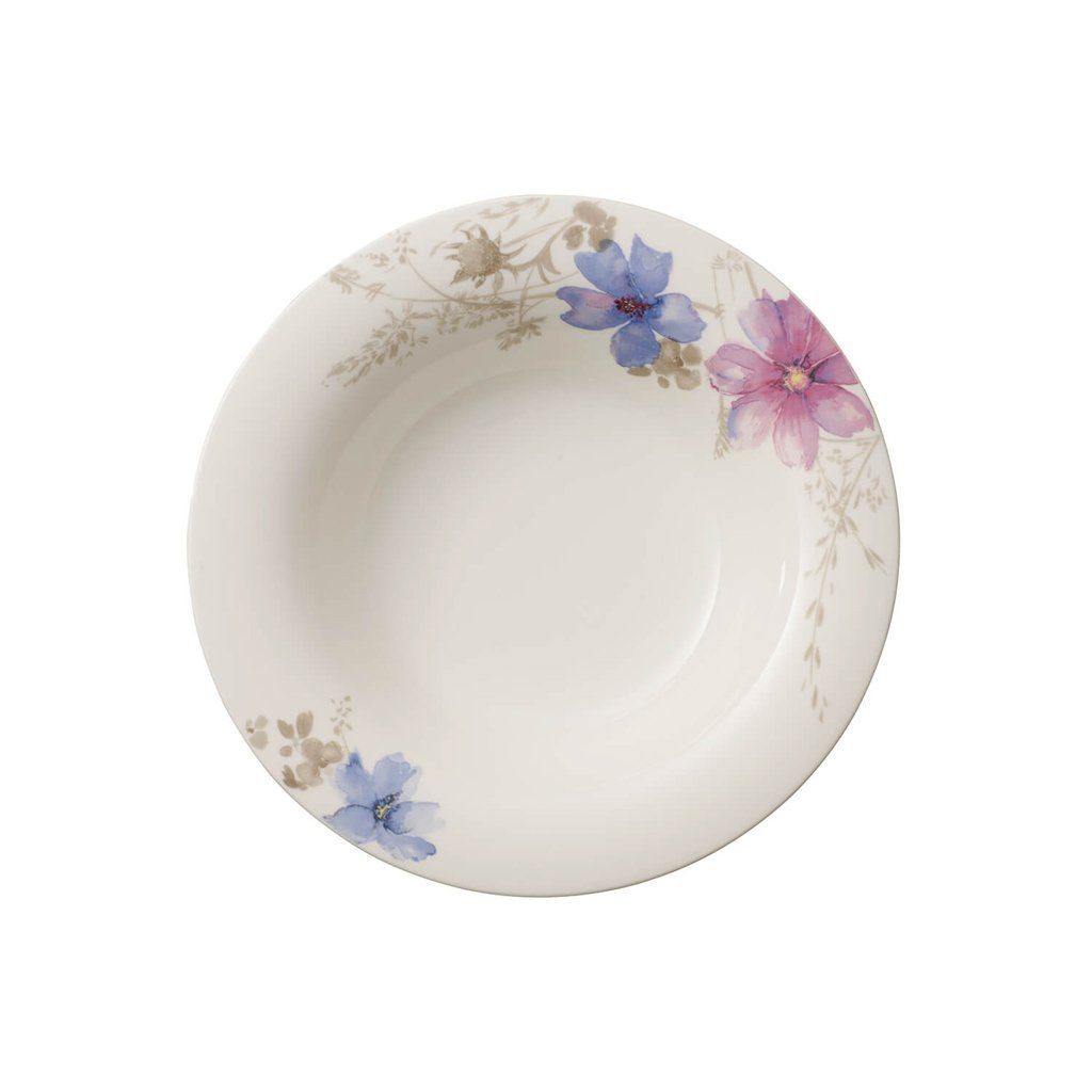 Villeroy & Boch Suppenteller Mariefleur Suppenteller, (1 St), Premium Porcelain, mikrow.- & spülm.sicher, Made in Germany