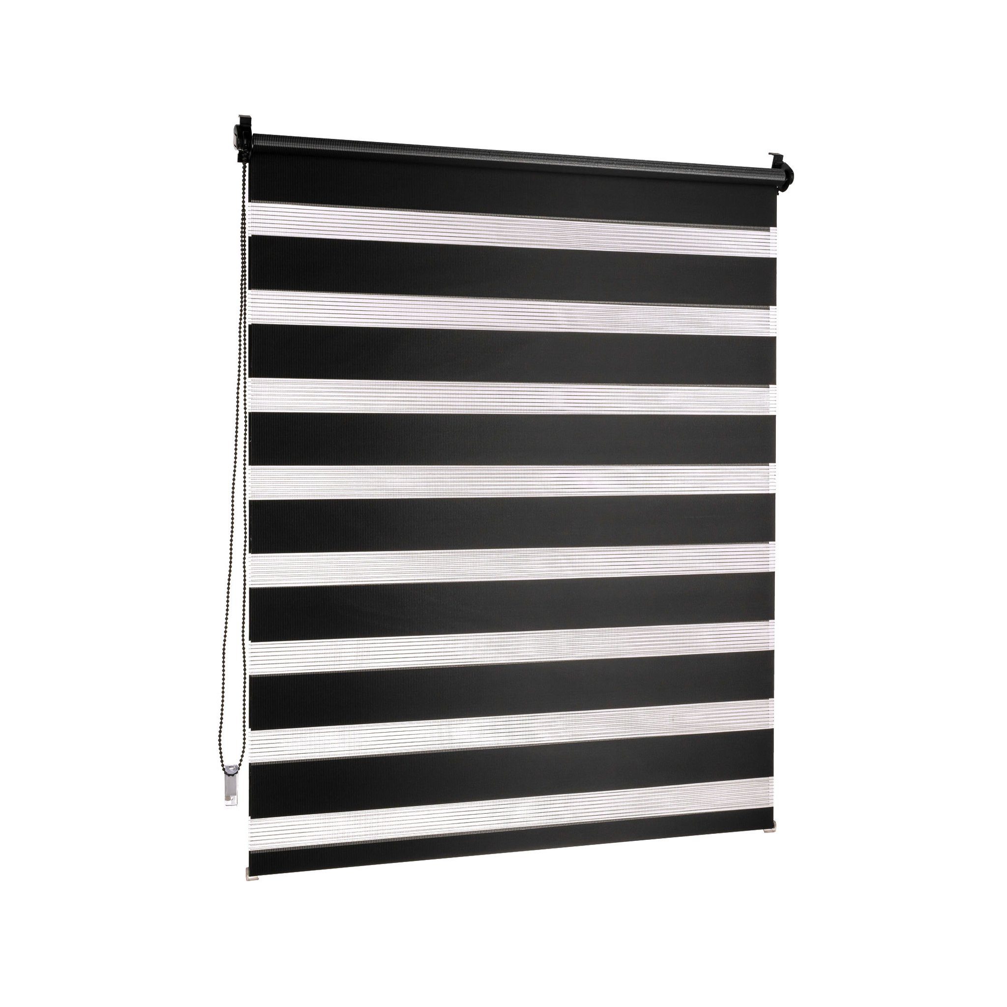 Doppelrollo Klemmfix Doppelrollo / Duo Rollo, 65 x 150 cm, schwarz, Victoria M., blickdicht, ohne Bohren, freihängend, Klemmfix – Bild 2 von 5