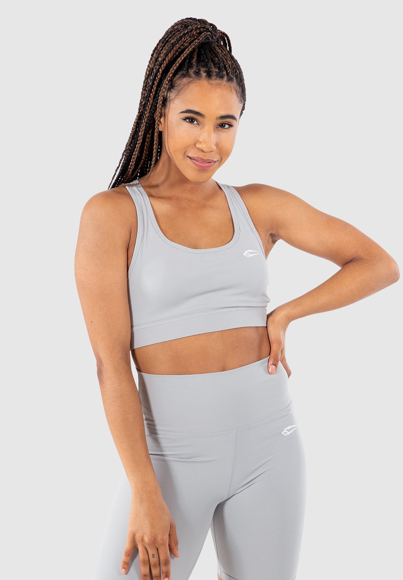 Smilodox Sport-BH Advanced Infinite, Stretch fit ärmelloses Oberteil, atmungsaktiv Slim Fit BH mit herausnehmbaren Cups und Bounce Control
