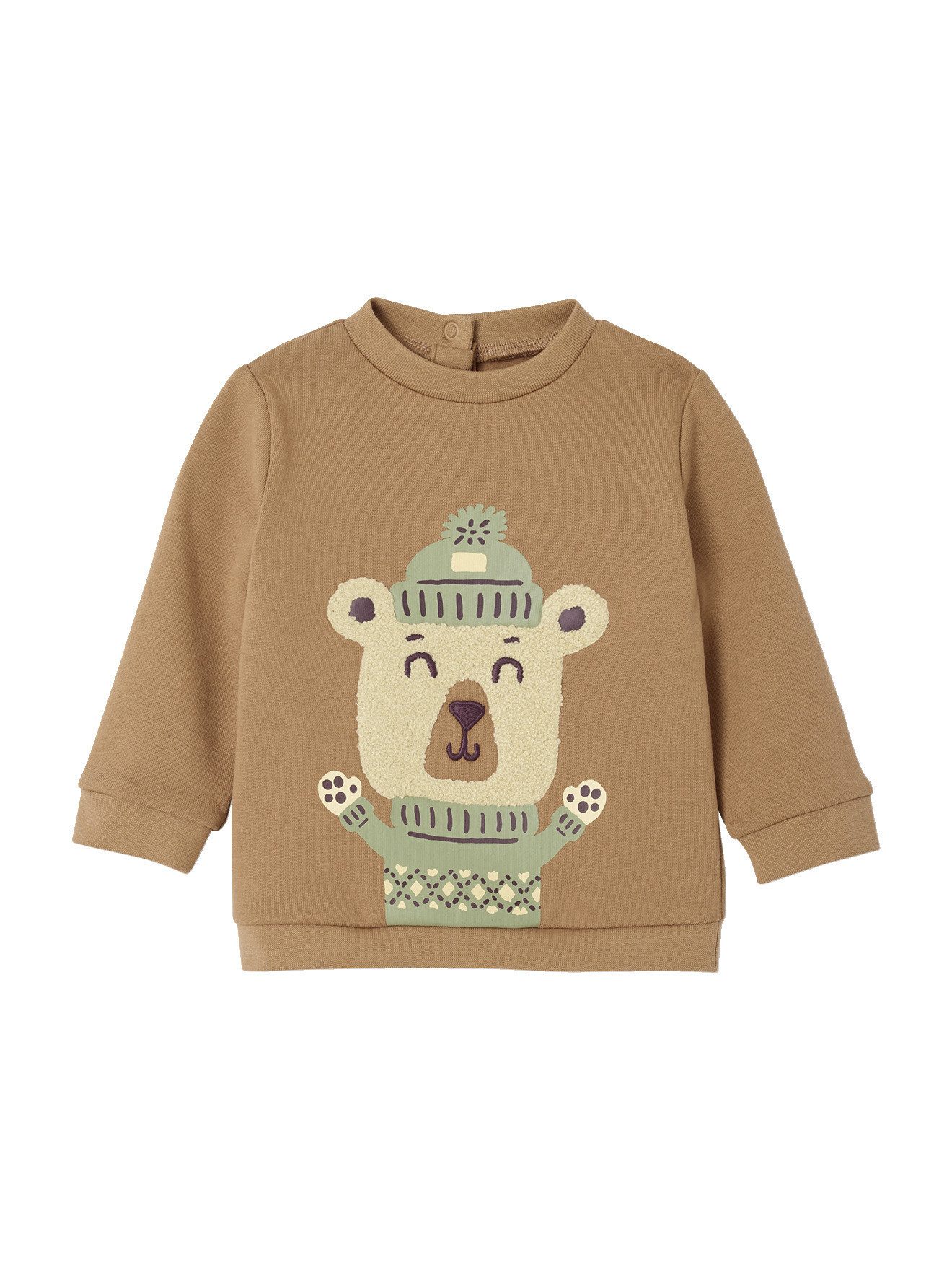 vertbaudet Sweatshirt Jungen Baby Sweatshirt Druckknpfe
