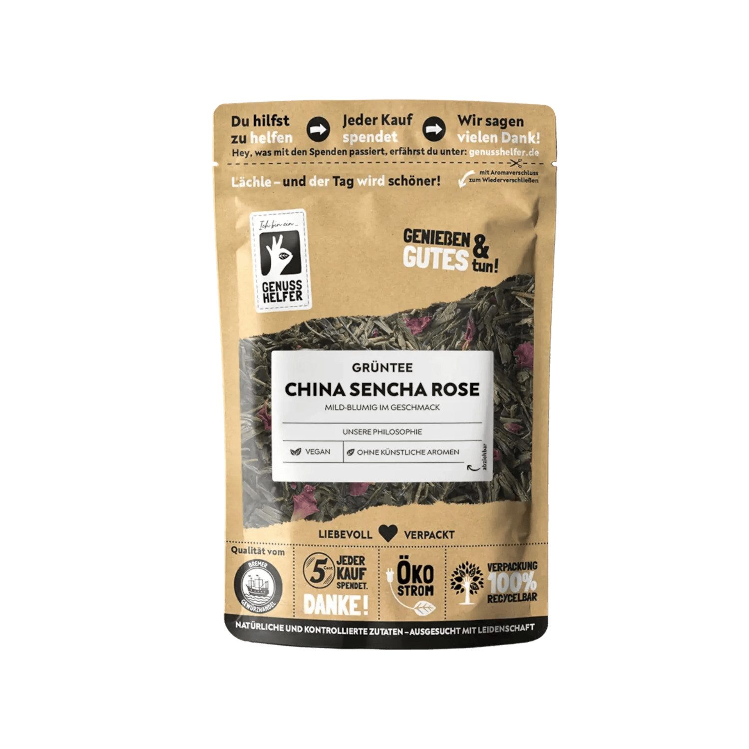 Bremer Gewürzhandel Tee China Sencha Rose, 100 g