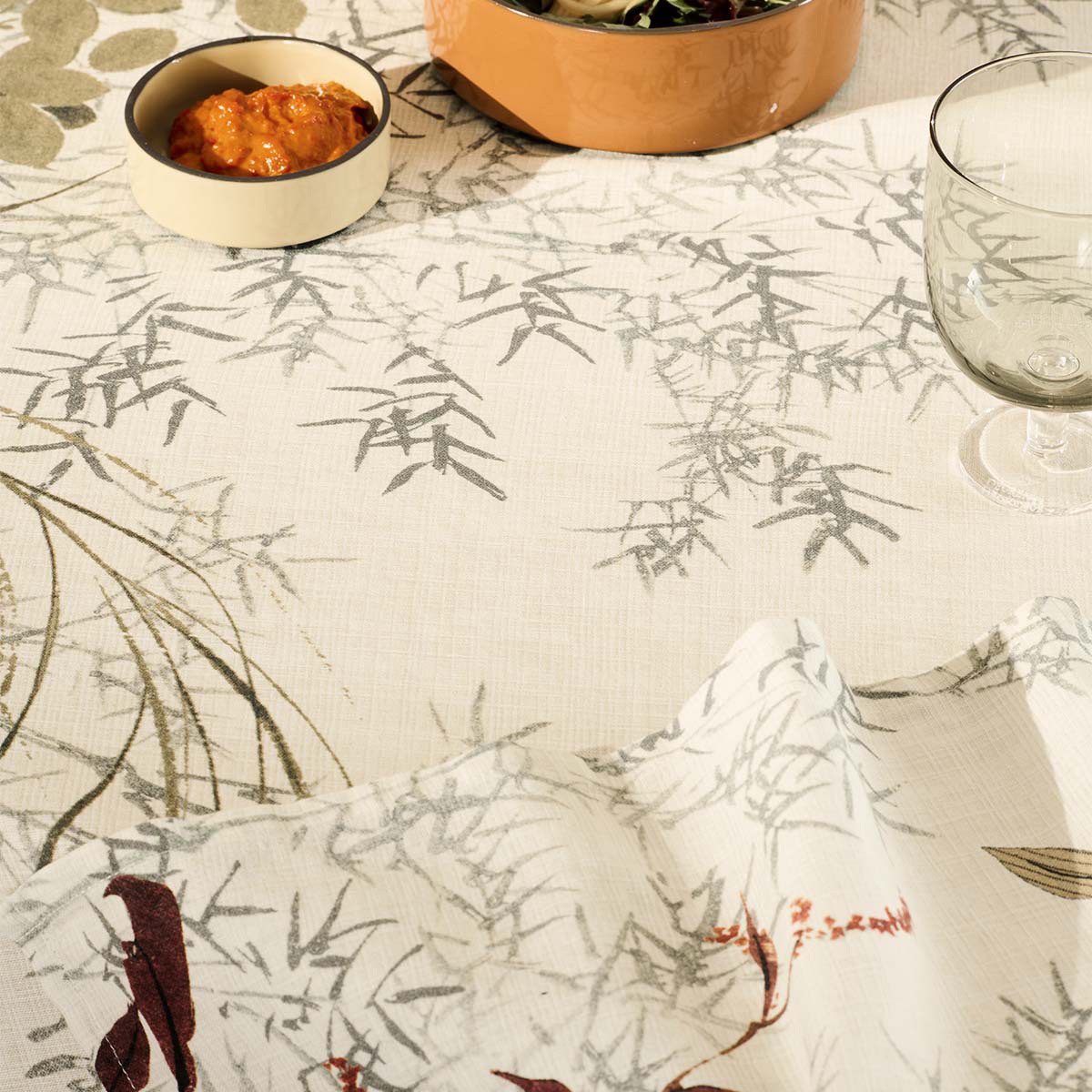 Garnier Thiebaut Tischdecke Garnier-Thiebaut Tischwäschekollektion Bambous, bedruckt