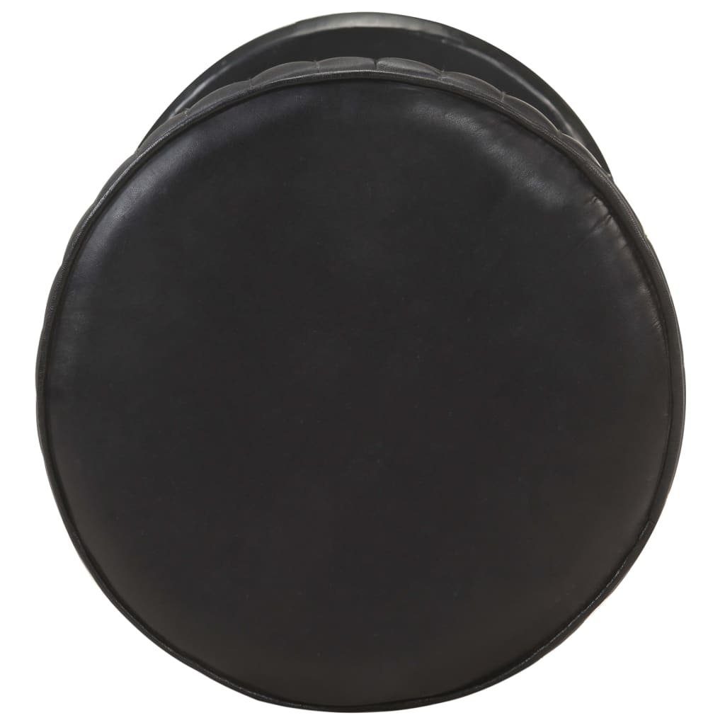 vidaXL Barhocker Barhocker Schwarz Echtleder (1 günstig online kaufen