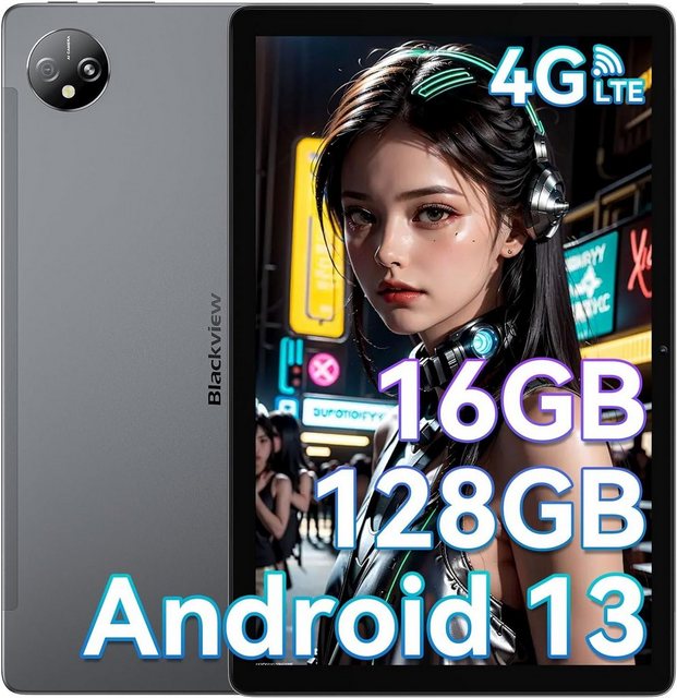 blackview 16(8+8) GB RAM 7680mAh Akku Gaming Tablet (10
