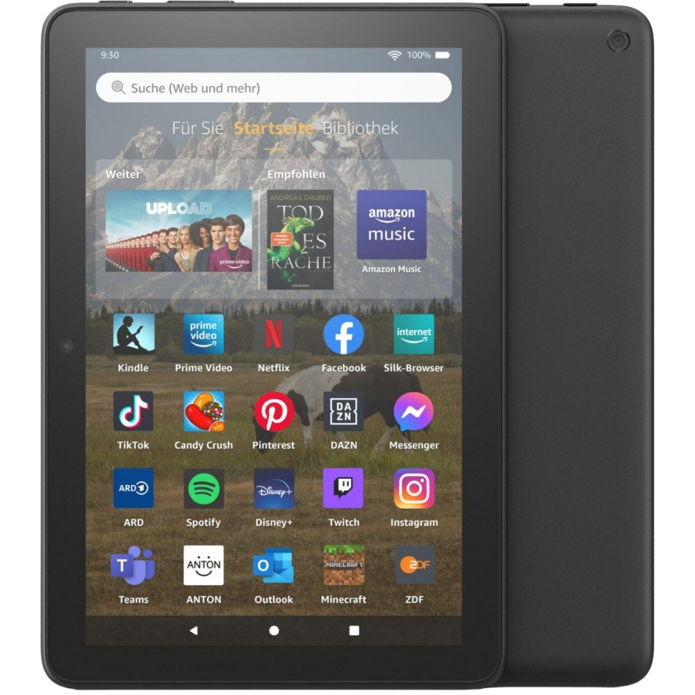 Amazon Fire HD 8 2022 mit Spezialangeboten WiFi 32 GB / 2 GB Tablet schwarz Tablet (8)