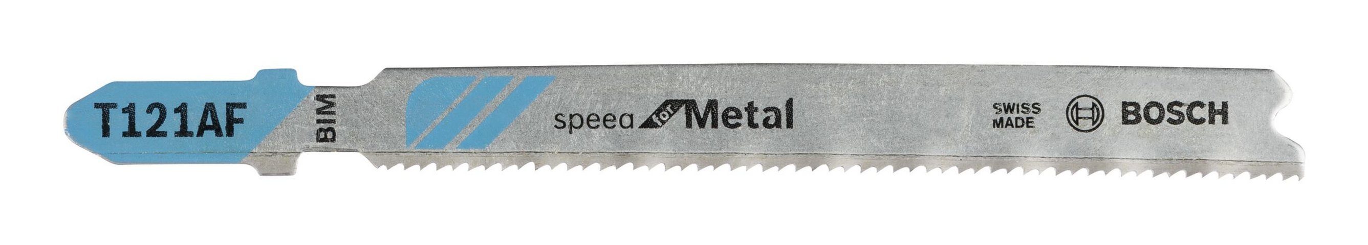 BOSCH Stichsägeblatt (5 Stück), T 121 AF Speed for Metal Bleche - 5er-Pack