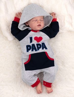 Baby Sweets Overall Strampler, Overall I love Papa (1-tlg)