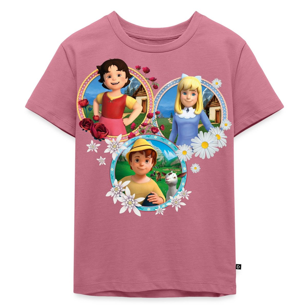 Spreadshirt T-Shirt Heidi Kacheln Zusammen Mit Peter Und Clara Freunde Kinder Premium T-Sh (1-tlg)