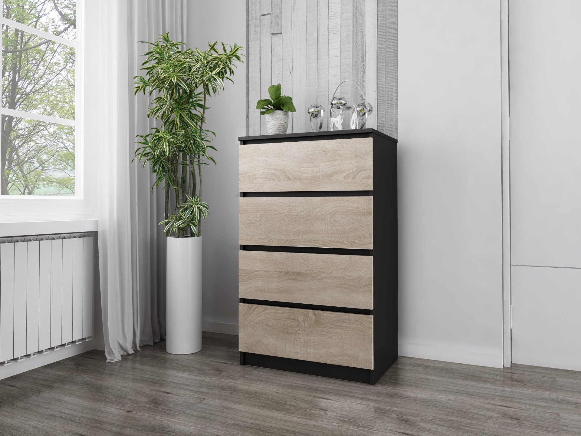 Faizee Möbel Schubkastenkommode Zoe Schubladenkommode 4 Fächer