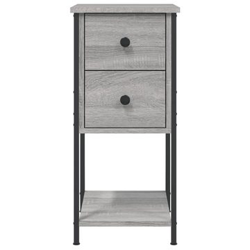 vidaXL Nachttisch Nachttische 2 Stk Grau Sonoma 32x42x70 cm Holz