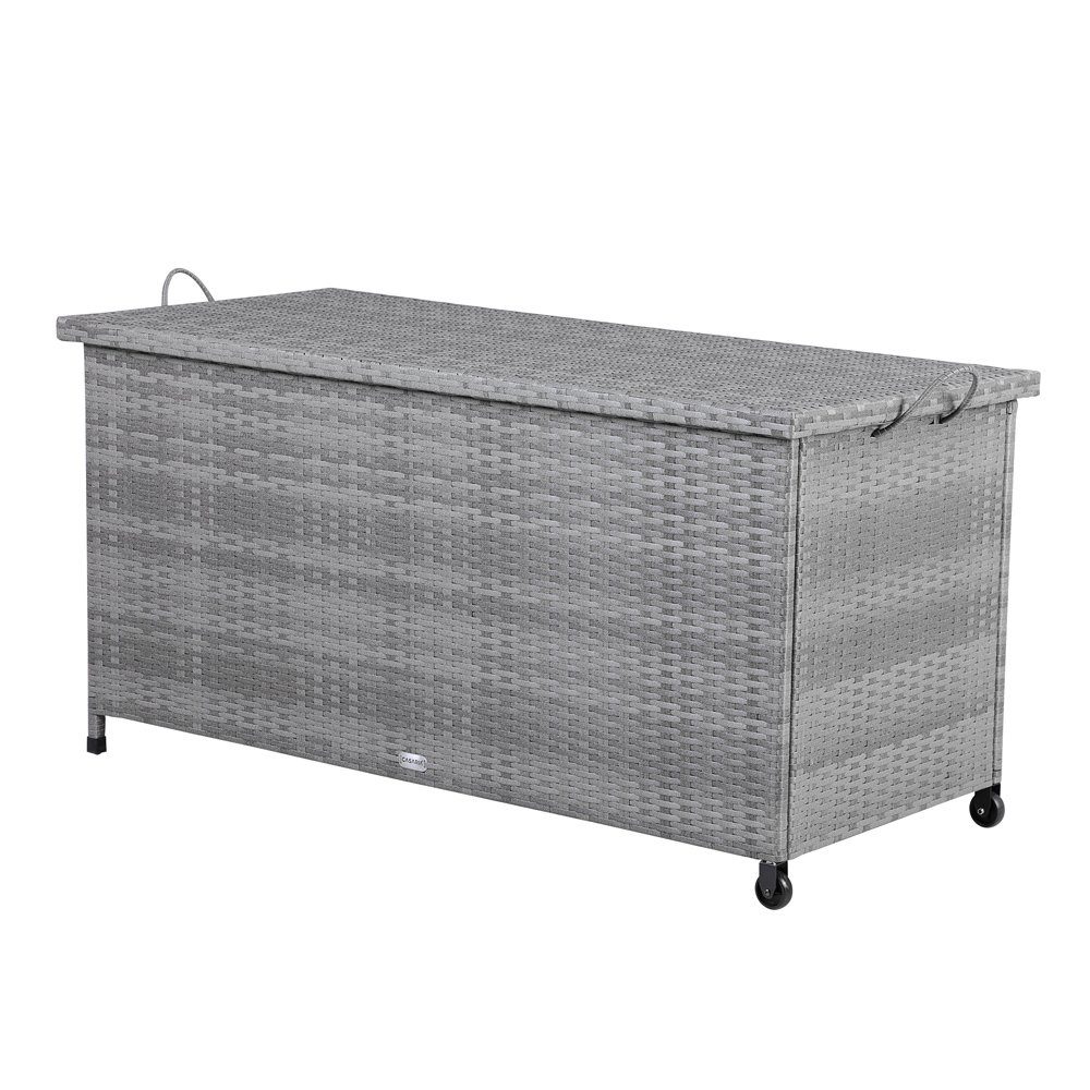 Casaria Auflagenbox, Innenplane, Rollen, Haltegriffe, Gasdruckfedern