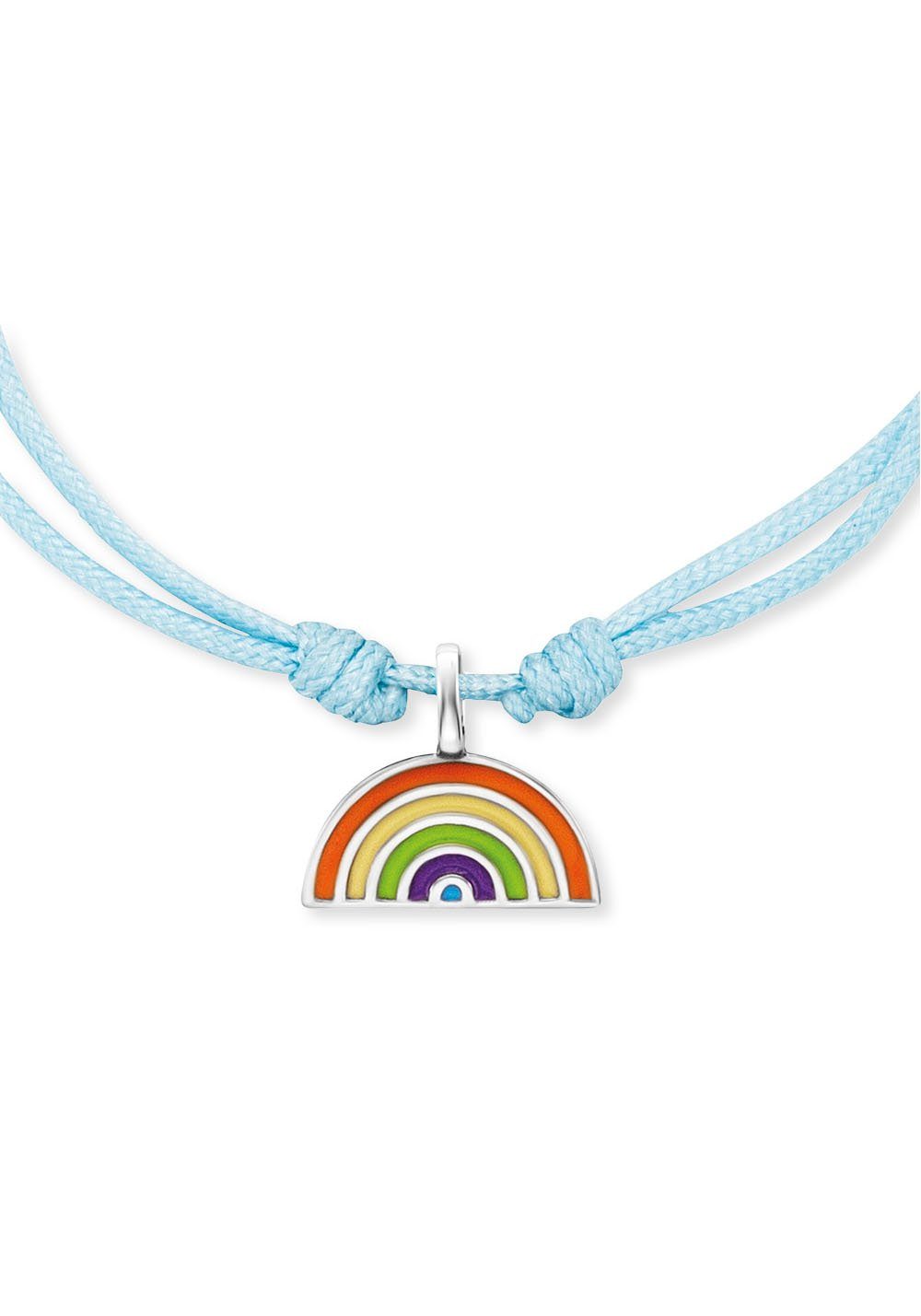 Regenbogen, HEB-RAINBOW, Emaille Herzengel mit Armband