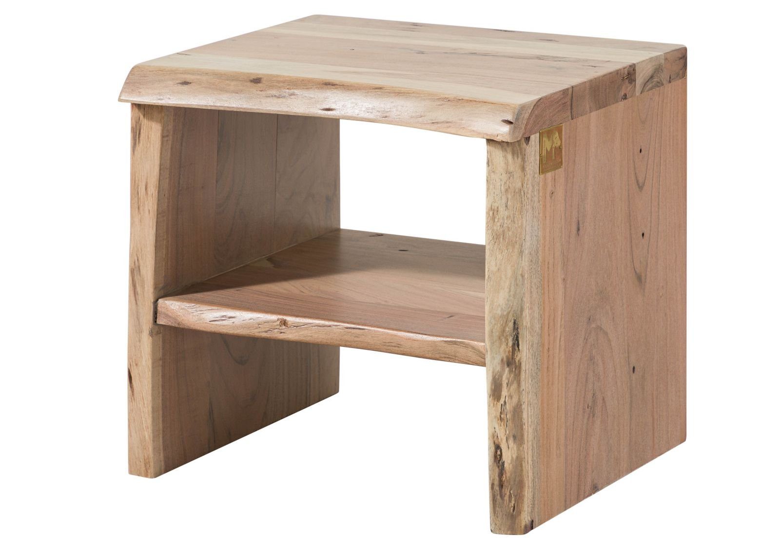 Massivmoebel24 Nachttisch PURE ACACIA (Nachttisch Akazie günstig online kaufen