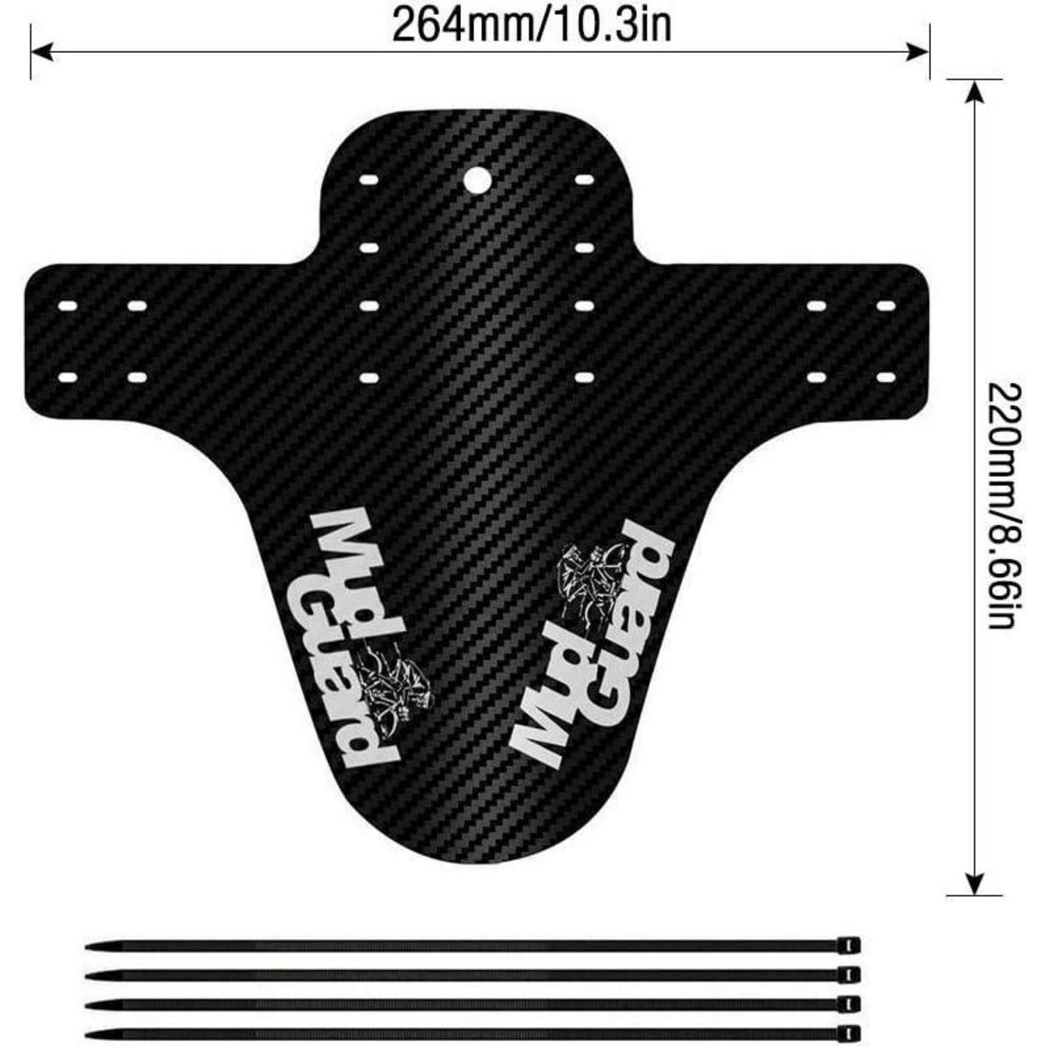 LuxusKollektion Schutzblech Schutzbleche Mountainbike 2-teilig 8 Kabelbinder