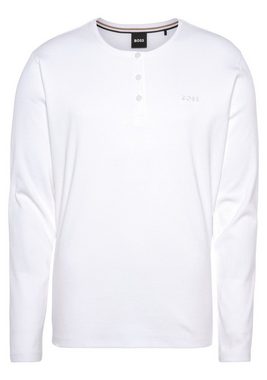 BOSS Langarmshirt Cosy LS-Shirt mit Knopfverschluss