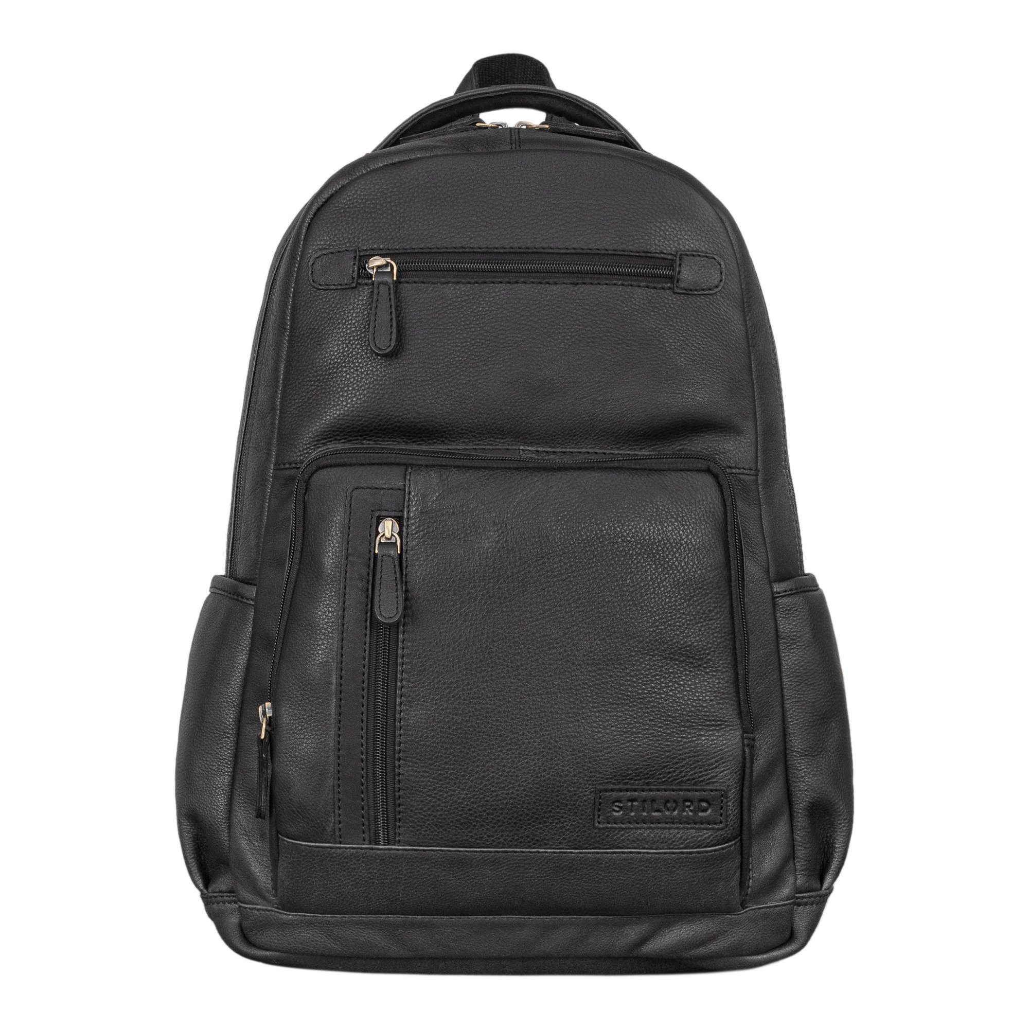 STILORD Notebookrucksack "Hubertus" Vintage Lederrucksack Damen und Herren