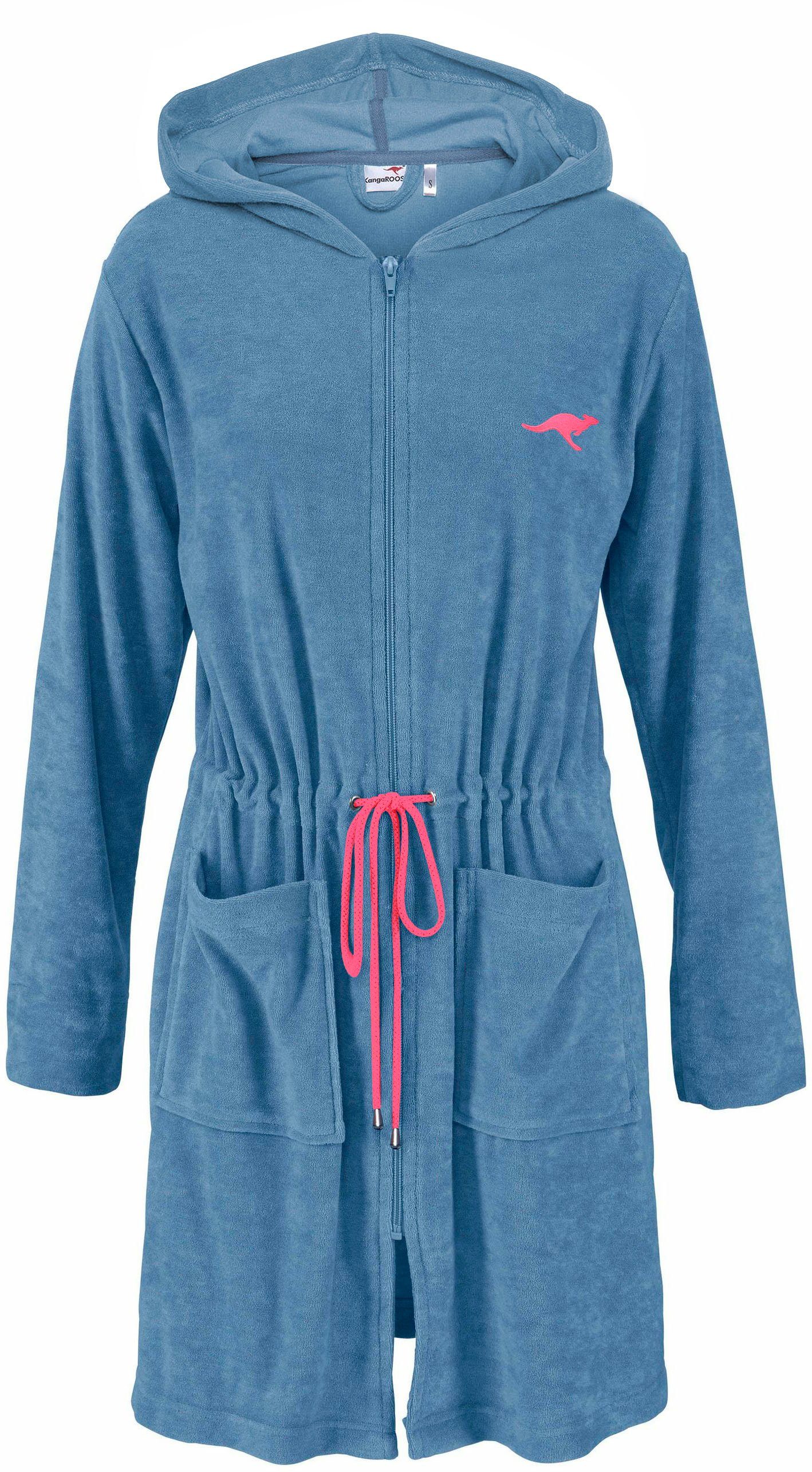 KangaROOS Damenbademantel Kira, ideal für Sauna & Spa, Hotelbademantel, Mor günstig online kaufen