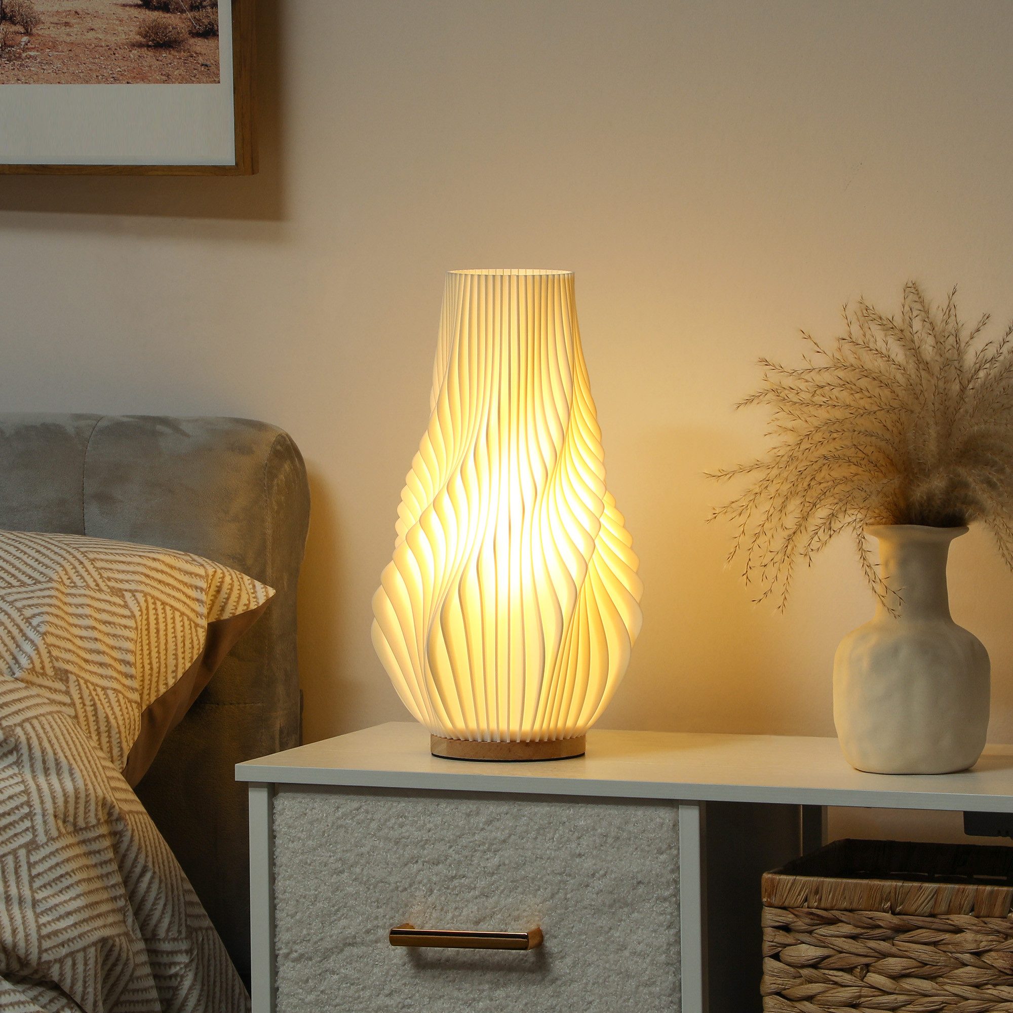 HOMCOM Tischleuchte dimmbare Schreibtischlampe mit App-/Sprachsteuerung, günstig online kaufen