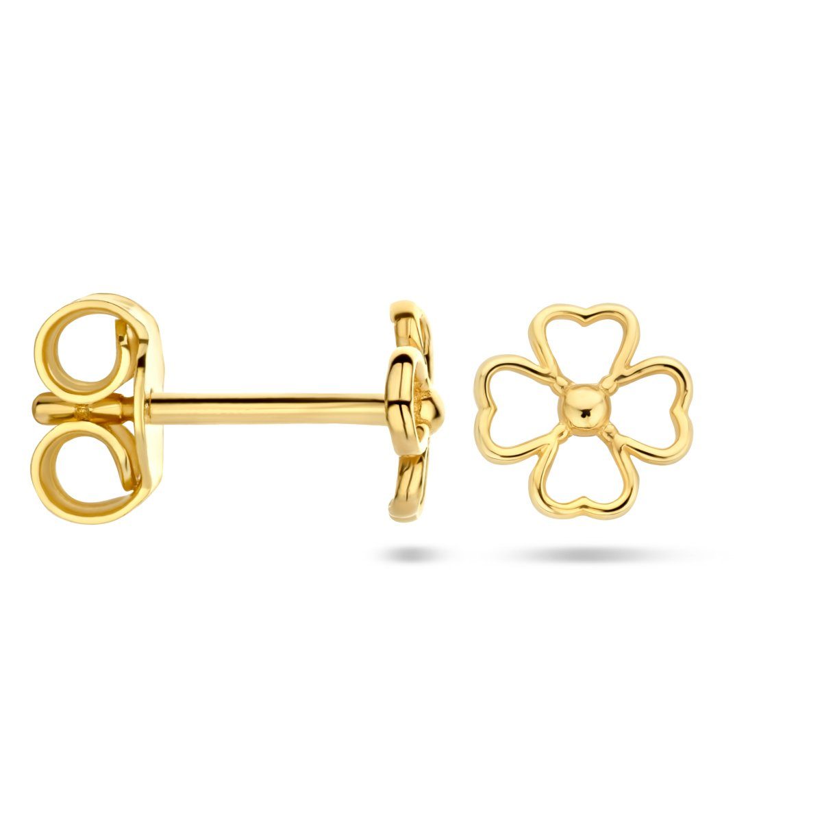 NICEANDnoble Paar Ohrstecker 585er Gelbgold Ohrstecker Blüte, 585er Goldsch günstig online kaufen