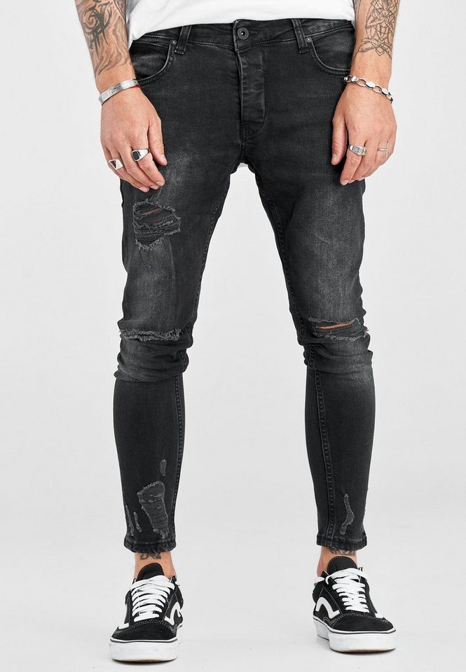 2Y Premium Slim-fit-Jeans »BENYI« mit Destroyed-Elementen online kaufen