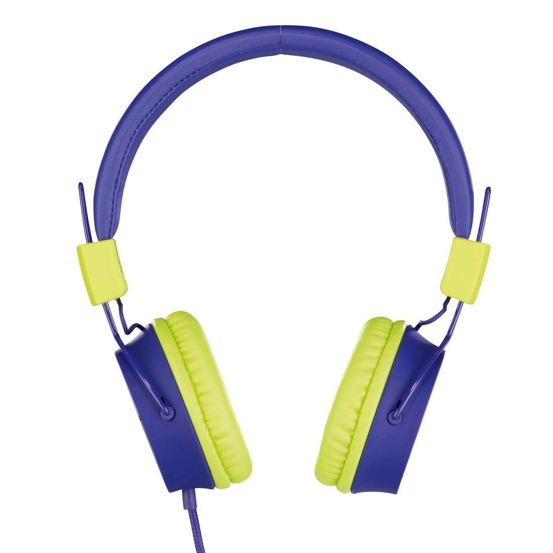 Kabel blau Thomson leicht 85dB Kinderkopfhörer auf möglich) Lautstärkebegrenzung (größenverstellbar On-Ear-Kopfhörer weiterer On-Ear, zusammenfaltbar, mit Kopfhöreranschluss